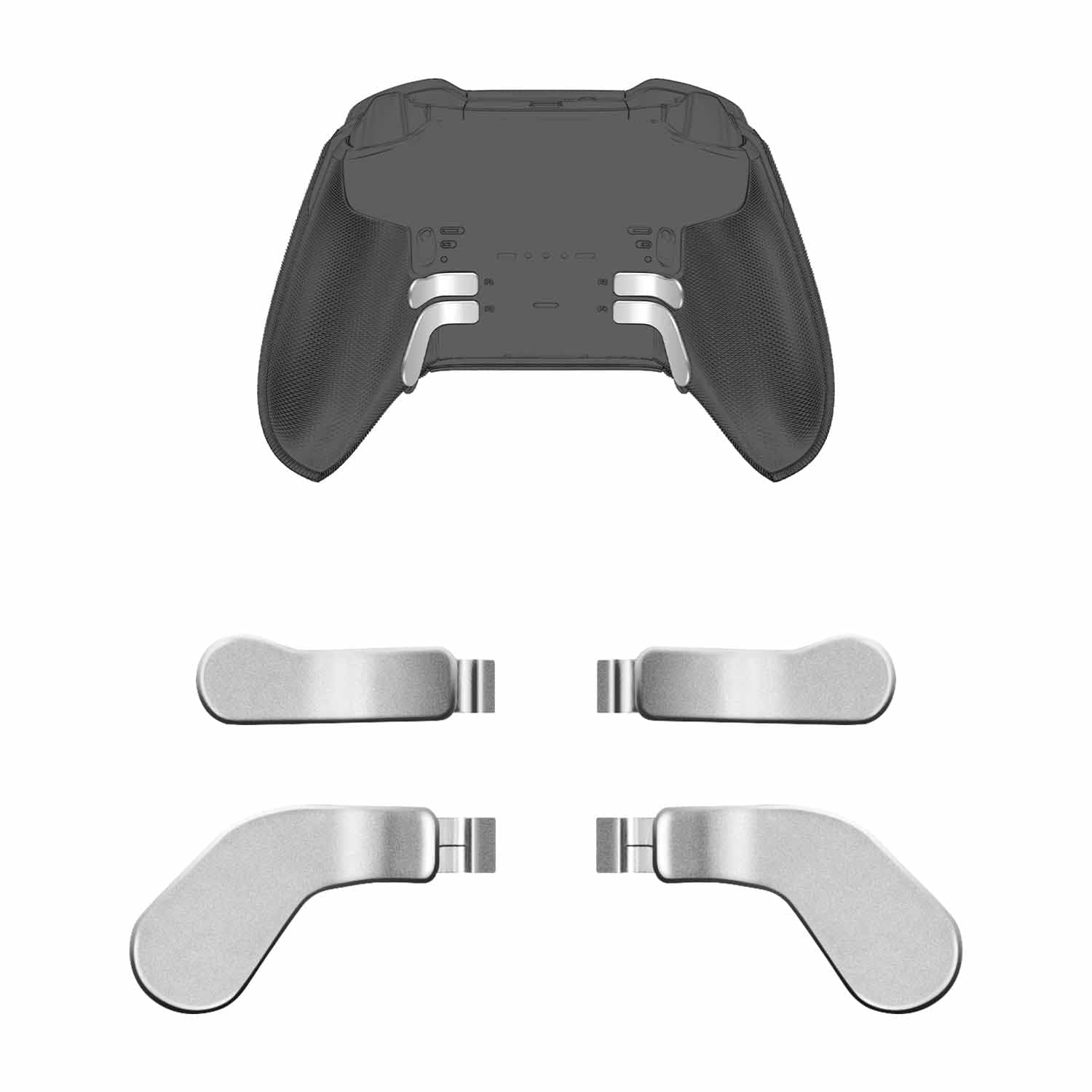 Mcbazel 4 Stück Metall Trigger Paddles für Xbox Elite/Xbox Elite Series 2 Controller Silver Angebot bei HelloDeals