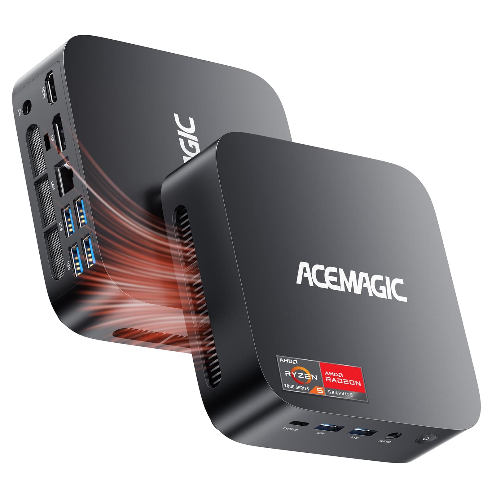 ACEMAGIC Kron Mini K1 Mini PC, AMD Ryzen 5 7430U (Äquivalent zu 5850U, 6C/12T, Bis zu 4.3Ghz),32GB DDR4 512GB M.2 SSD Windows 11 Pro Mini PC, Mini Computer with WiFi 6 | BT 5.2 | 4K UHD | Type-C AMD R5 7430U 32GB+DDR4 512GB M.2 SSD Angebot bei HelloDeals