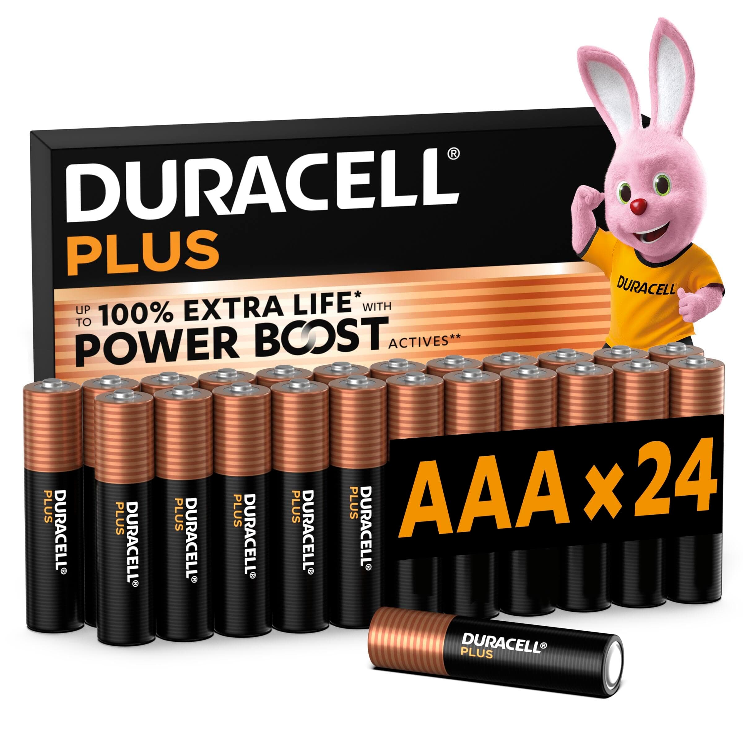 DURACELL Plus AAA-Batterien (24er-Pack) – Alkaline-Batterien 1,5 V 24 Stück Angebot bei HelloDeals
