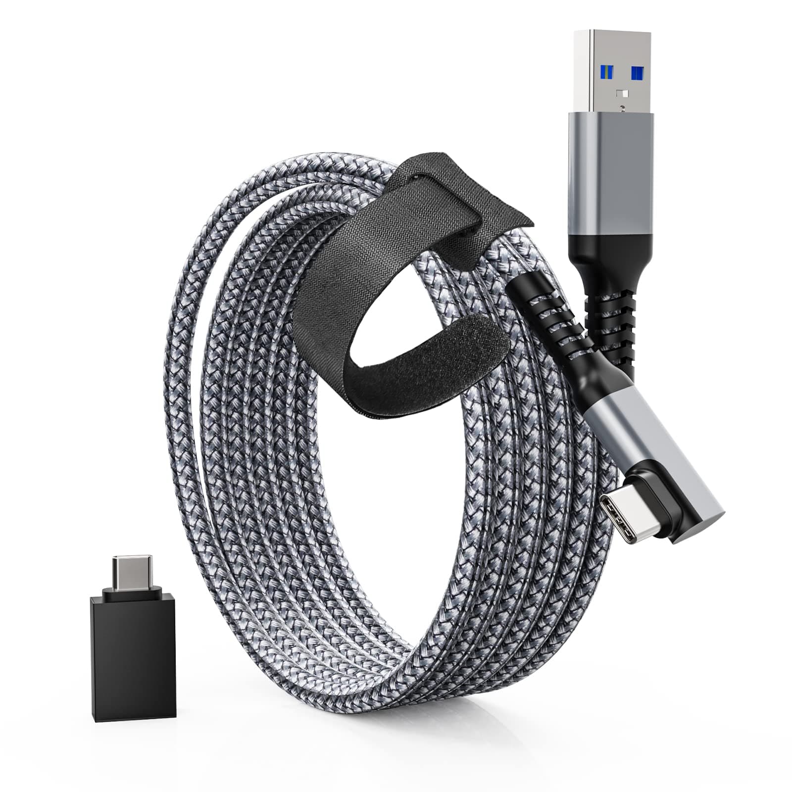 Tiergrade Link Cable 3M Compatible with Meta Quest 3/Quest 2/Pro, Pico4/Pro, nylon braided USB 3.0 to USB-C cable accessories with 5Gbps for VR headset Angebot bei HelloDeals