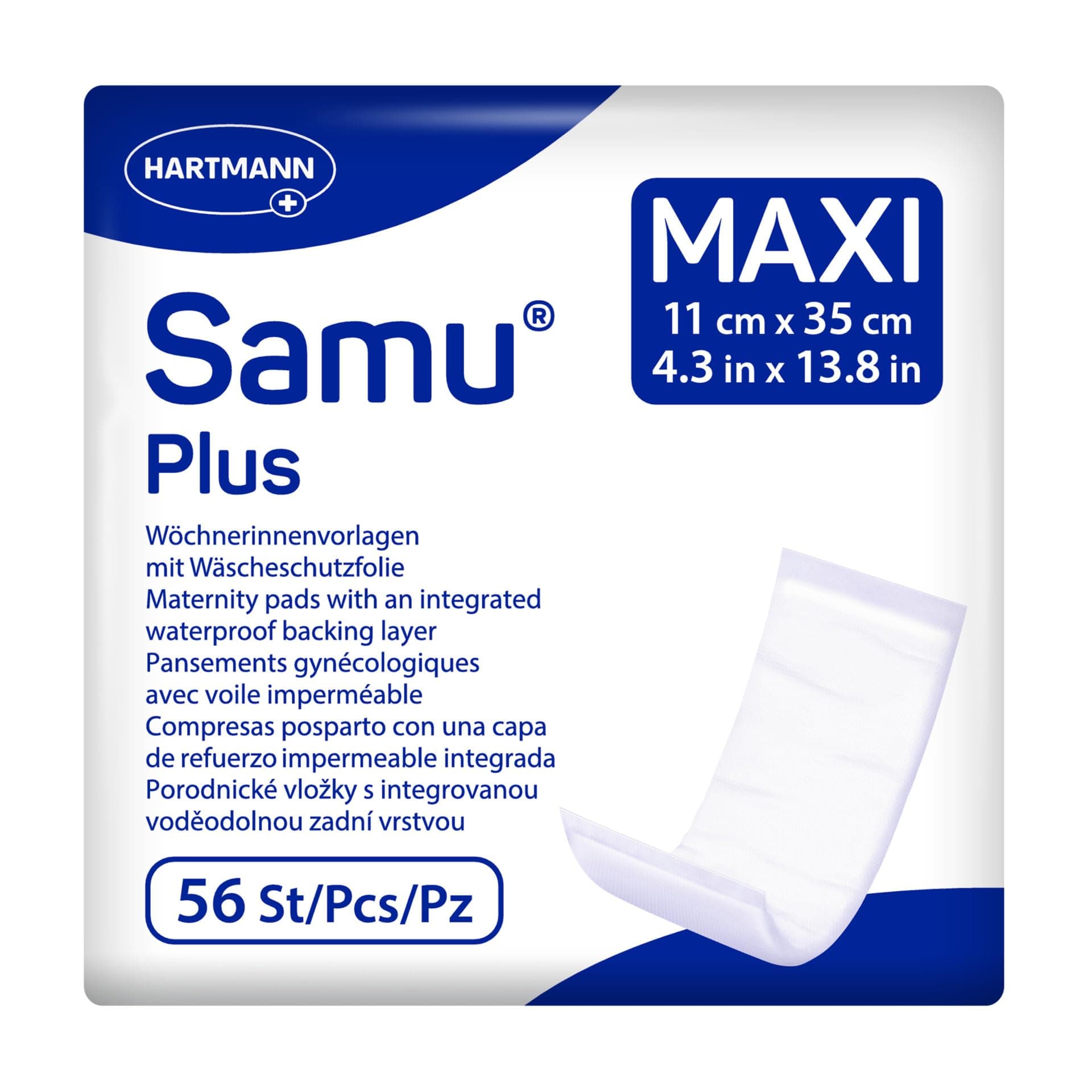 Samu Maxi PLUS Wöchnerinnen-Vorlagen Wochenbettbinden Einlagen 1x56 Stück Angebot bei HelloDeals