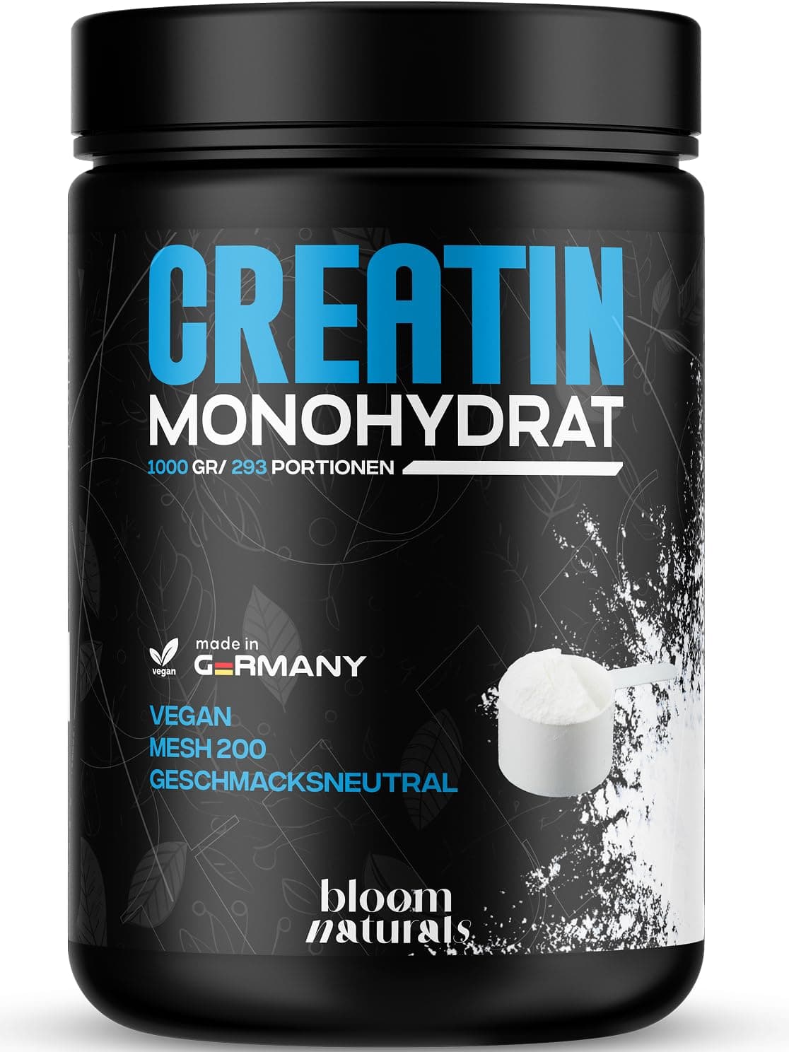Creatin Monohydrat Pulver 1kg / 1000g - Ultra Reines Kreatin Monohydrat mit Vitamin B6 -Hochdosiert - Extrapure Creatine Monohydrat - Creatin Pulver Monohydrate - Vegan Laborgeprüft Angebot bei HelloDeals