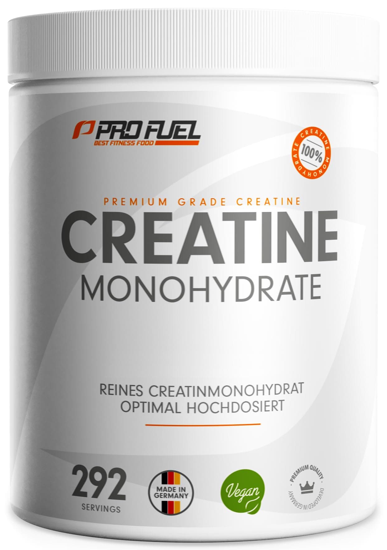 Creatin Monohydrat Pulver 1kg / 1000g reines Kreatin Monohydrat in mikronisierter Qualität - Creatine-Monohydrate optimal hochdosiert mit 3000 mg Kreatin pro Portion - 100% vegan - Vorrat für 292 Tage 1x 1 kg Pulver Angebot bei HelloDeals