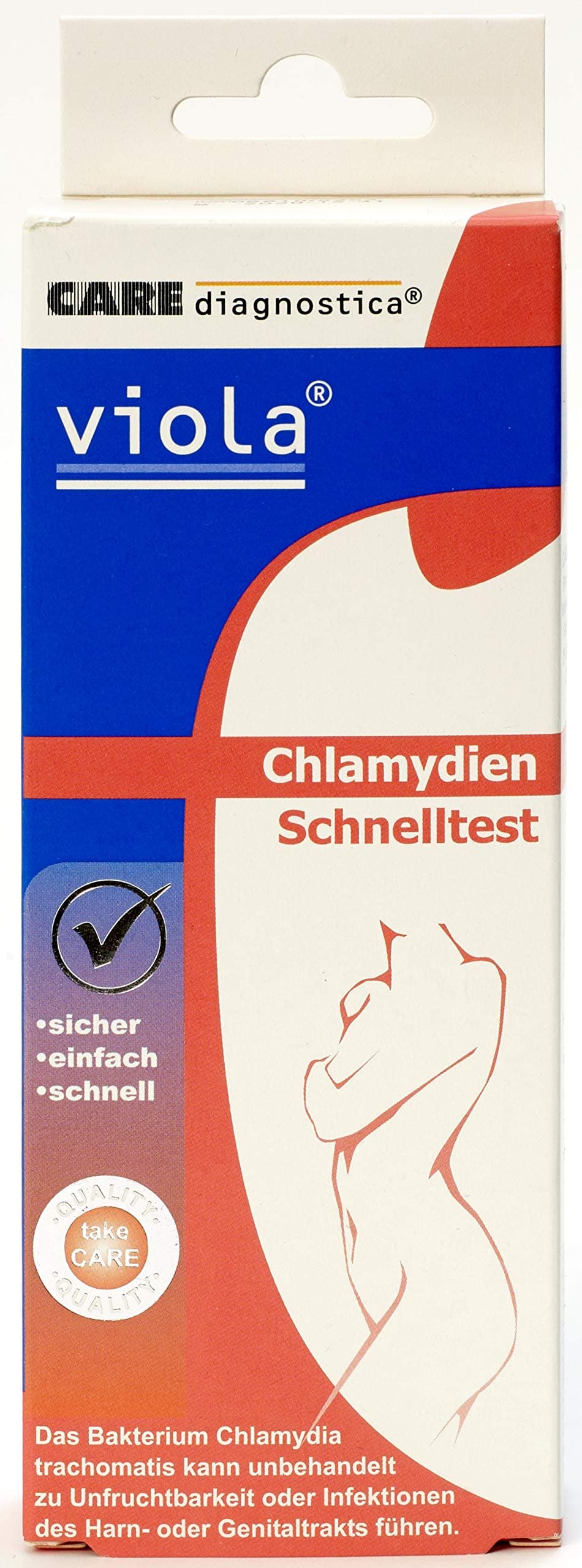 viola Chlamydien Schnelltest Frauen | Chlamydia Trachomatis Abstrich-Schnell-Test | Check von Geschlechtskrankheiten wie Clamydien-Infektion die das Risiko von Unfruchtbarkeit der Frau erhöhen Angebot bei HelloDeals