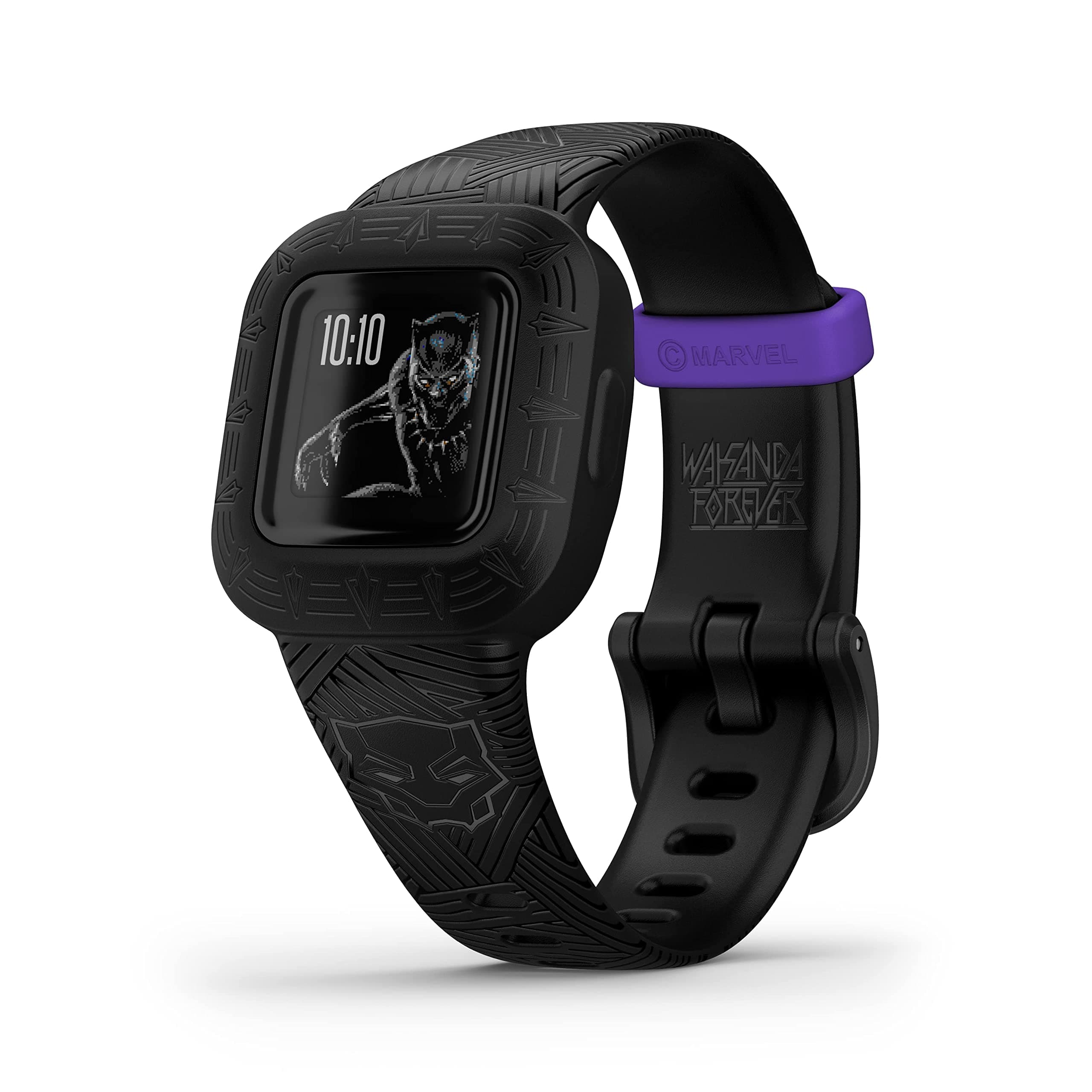 Garmin [renewed] vívofit jr. 3 Marvel Black Panther –wasserdichter,digitaler Aktivitätstracker für Kinder ab 4 Jahren, großes 1,4cm Display,Notfallkontakt,bis 1 Jahr Batterielaufzeit [Generalüberholt] Angebot bei HelloDeals