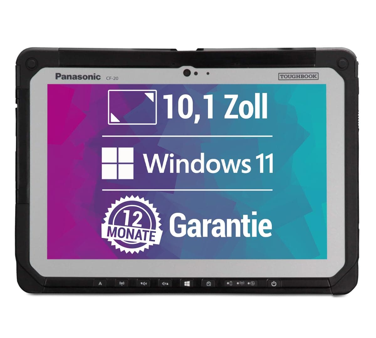 Panasonic ToughBook CF-20 10 Zoll Full HD Tablet PC - Intel Core i5-7Y57@ bis zu 3,3 GHz 8 GB 256 GB SSD mit Windows 11 Pro inkl. 12 Monate Garantie - HDMI - Webcam - Touchscreen (Generalüberholt) Angebot bei HelloDeals
