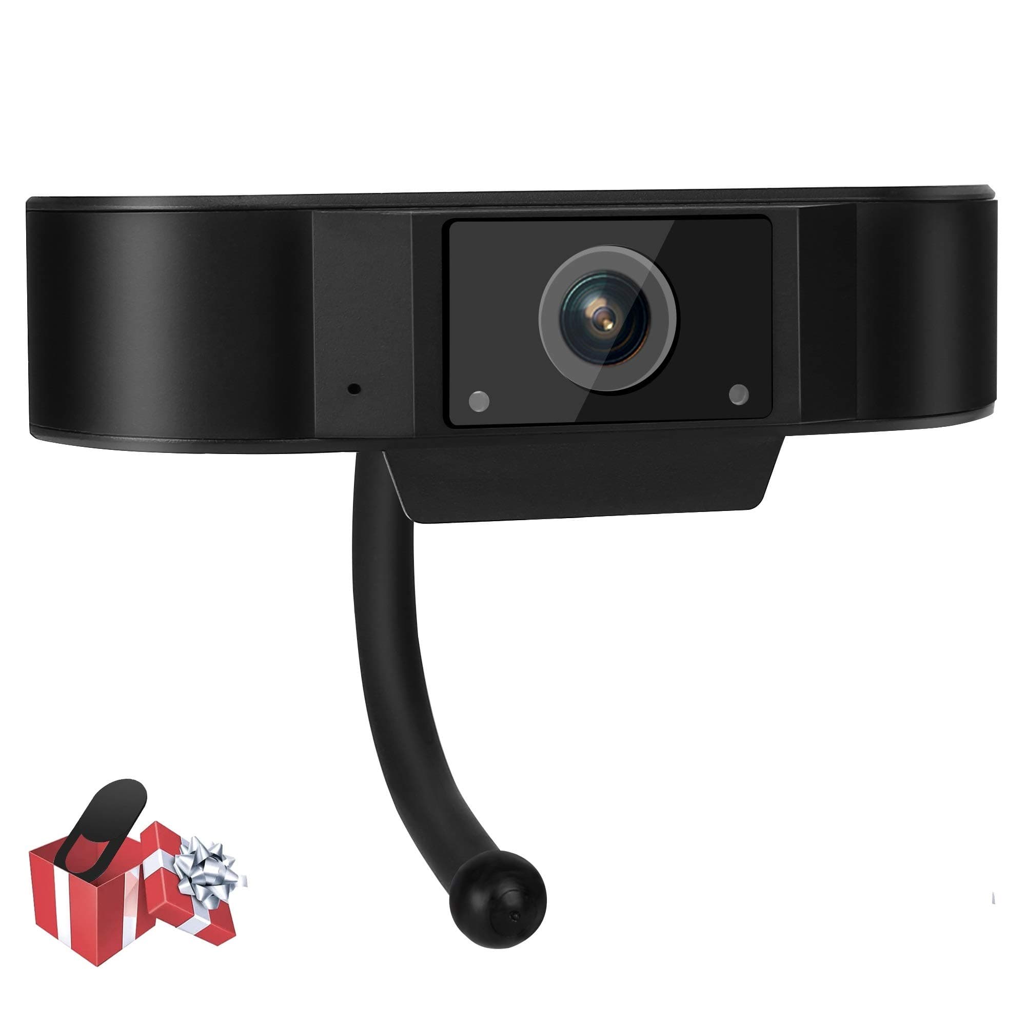 WIWACAM Full HD Video Webcam, 1080P Web Camera mit Mikrofon für Computer PC Laptop Desktop MAC, USB Plug and Play, sichere Qualität fürs Homeoffice und Videokonferenz Zoom Webex Slack mit Abdeckung Angebot bei HelloDeals