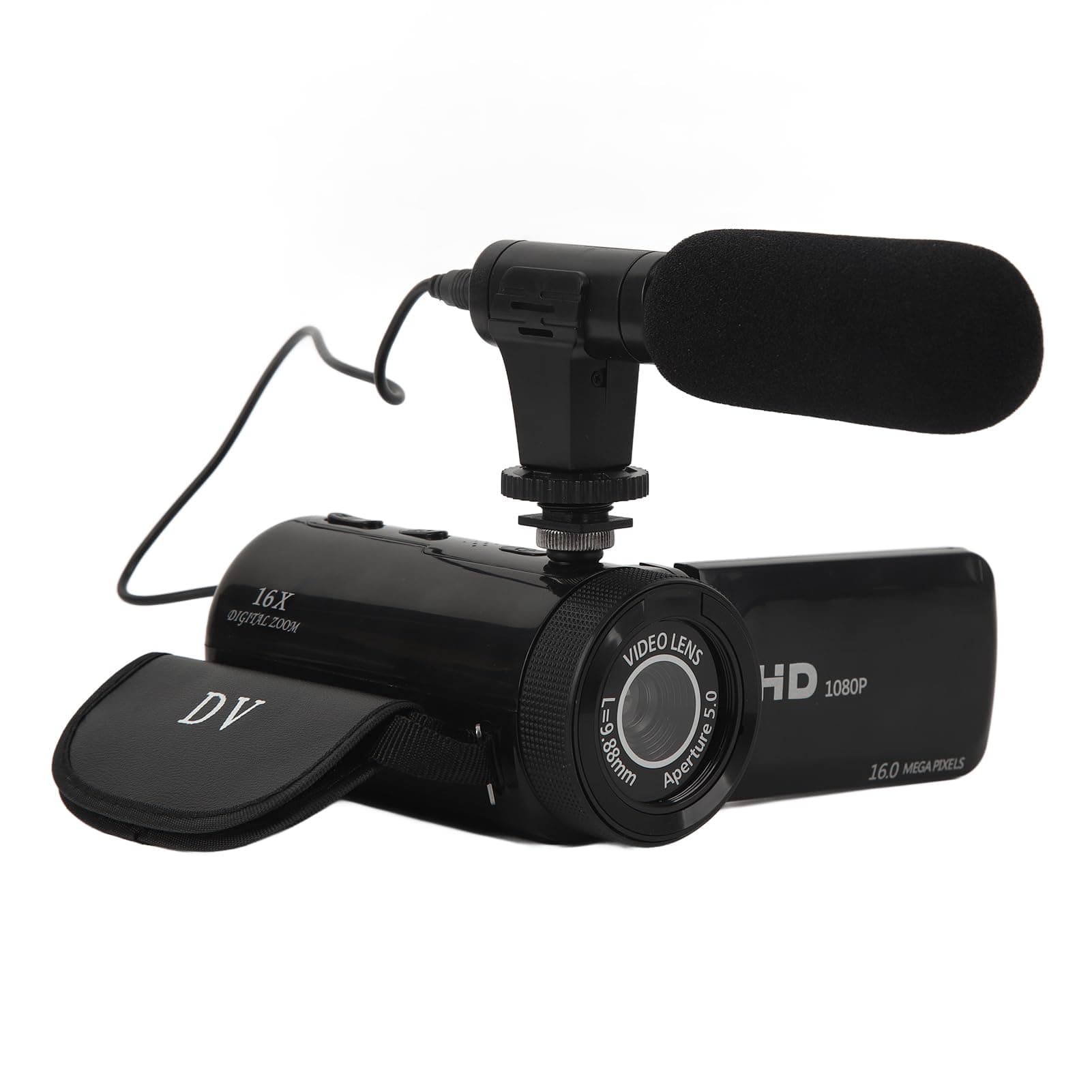 Videokamera Camcorder, Full HD 1080P Vlogging Kamera Recorder mit 2,4 Zoll IPS Touchscreen, 16 Fach Zoom, 16 MP Digitale Videokamera mit Fülllicht für YouTube Angebot bei HelloDeals