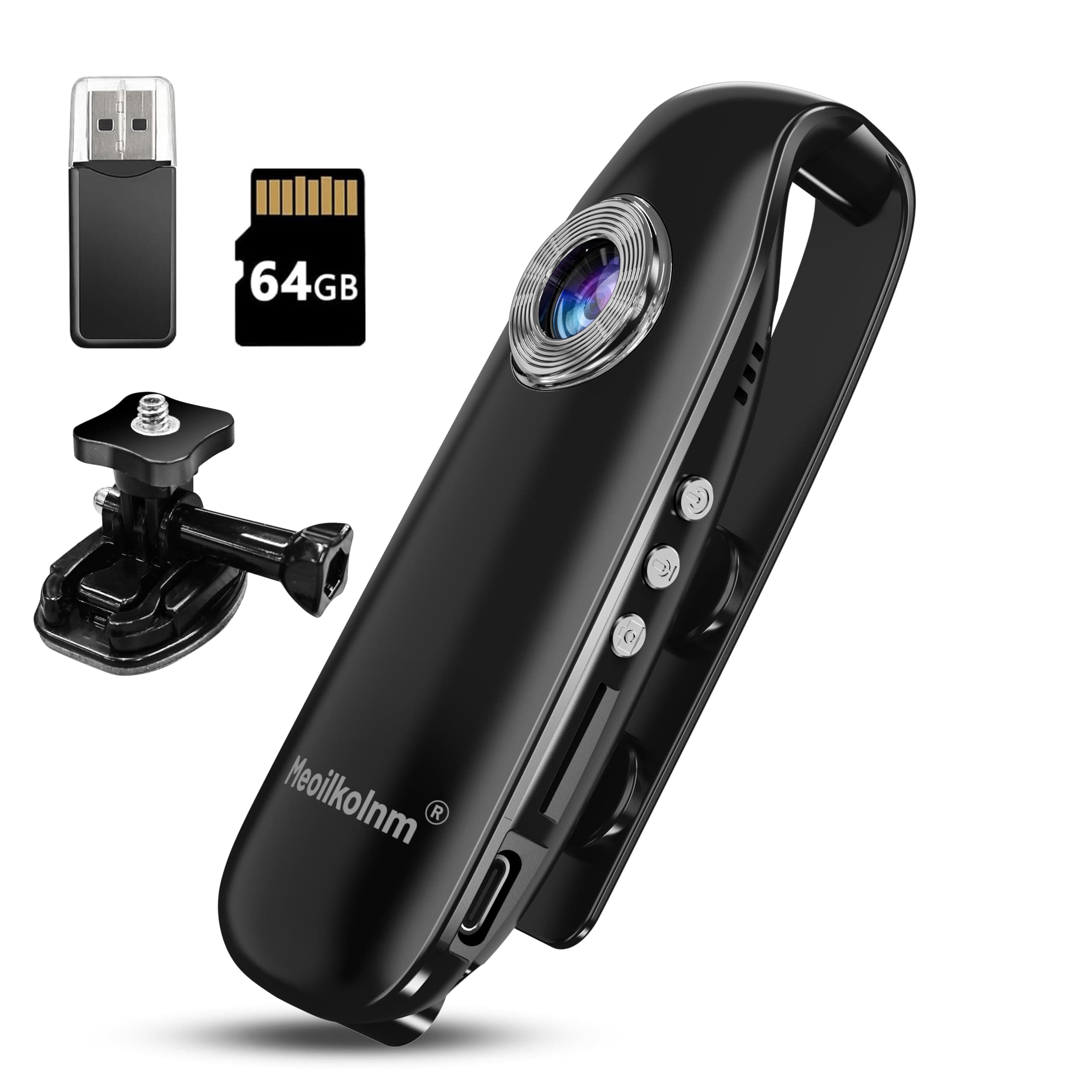 Mini Body Kamera mit Audio- und Videoaufnahme 1080P 64GB Bewegungserkennung Videorecorder Tragbarer POV Camcorder mit magnetischer Tasche Tragbarer DV für Radfahren, Haustiere, Wandern, Travaling Angebot bei HelloDeals