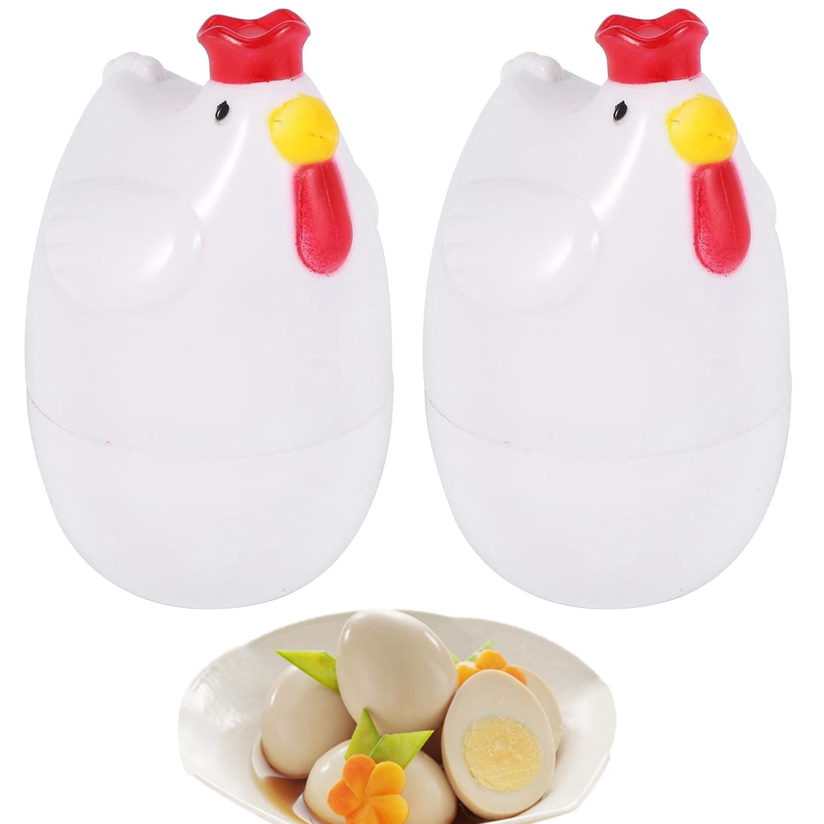 2X KüKenföRmig 1 Gekochtes Ei Dampfgarer Dampfgarer Stoessel Mikrowelle Eierkocher Kochutensilien Kuechenhelfer Angebot bei HelloDeals