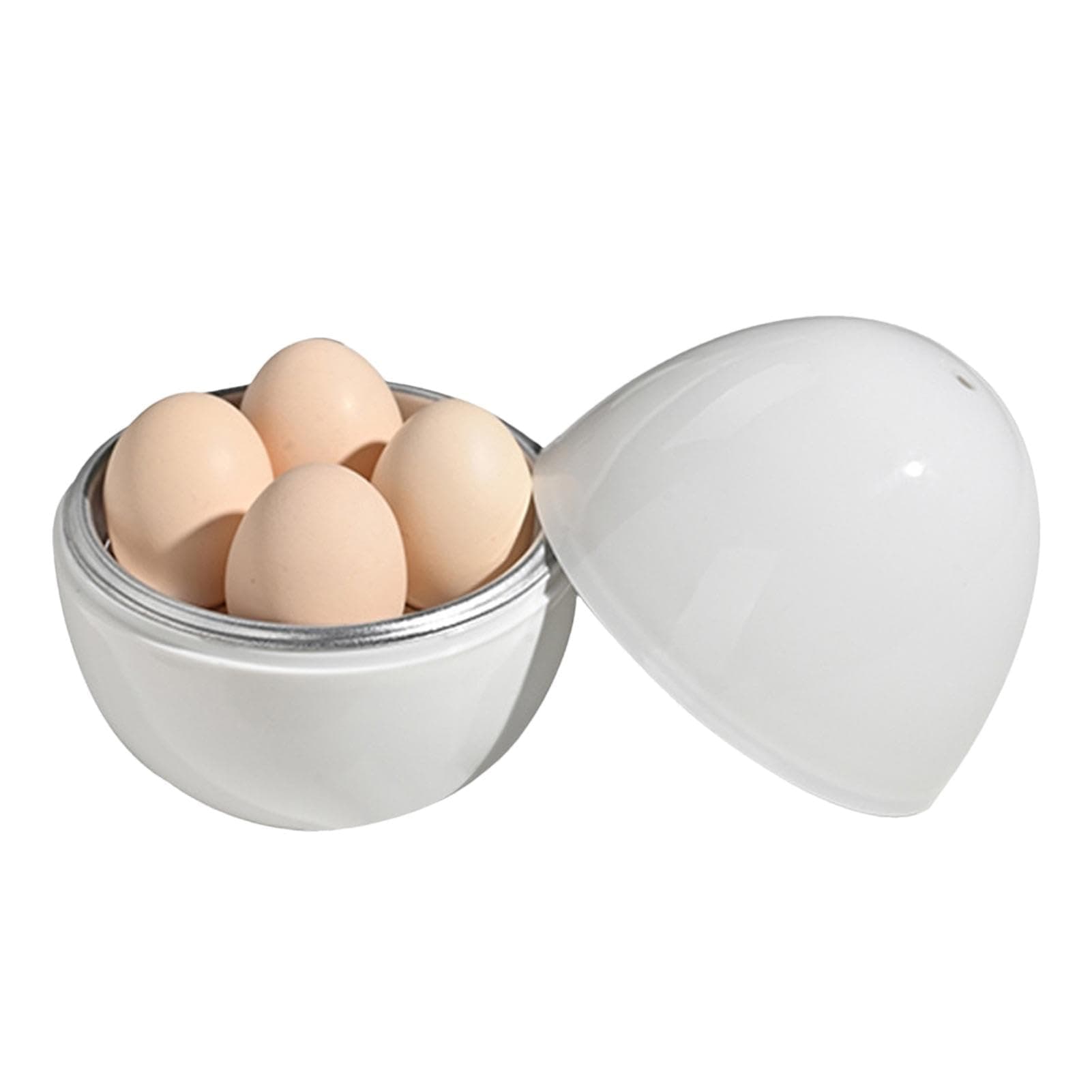 Eierkocher Für Die Mikrowelle - Eierkocher Für 4 Ei | Mikro-Eierkocher Huhn Für Den Hausgebrauch, Gesund Und Sicher Zum Frühstück | Idealer Behälter Zum Dampfkochen, Servieren Und Aufbewahren 4 Eier Angebot bei HelloDeals