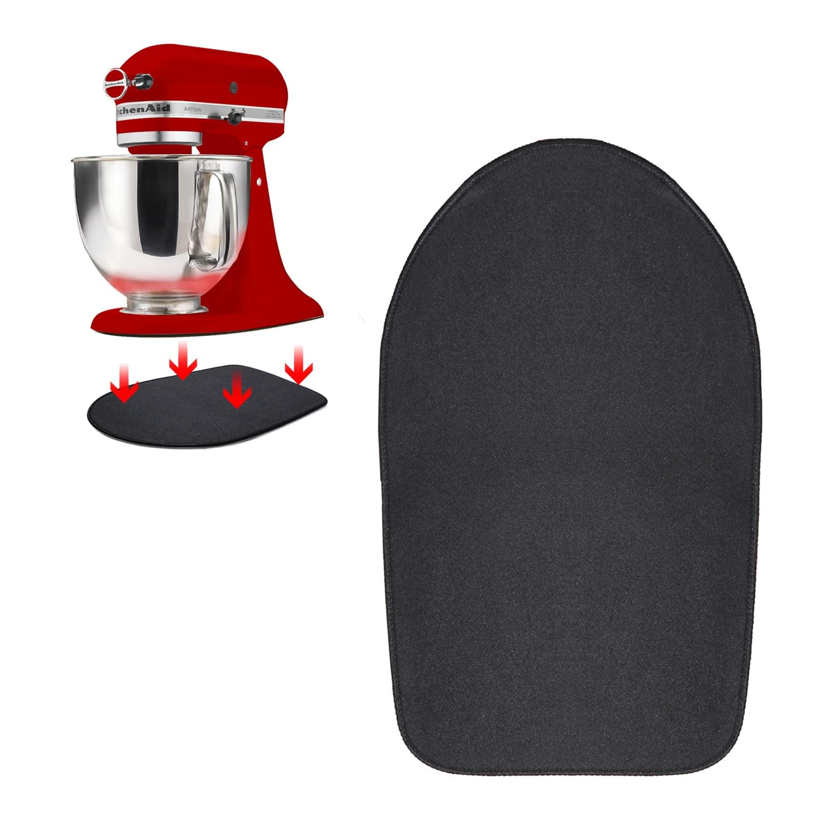 Gleitbrett für KitchenAid Küchenmaschine, Mixer Unterlage, Schiebematte für Küchenmaschine, Unterlage für Kitchenaid, Matte zum Einfachen Bewegen von KA Küchengeräten 4,3L - 4,8L Angebot bei HelloDeals