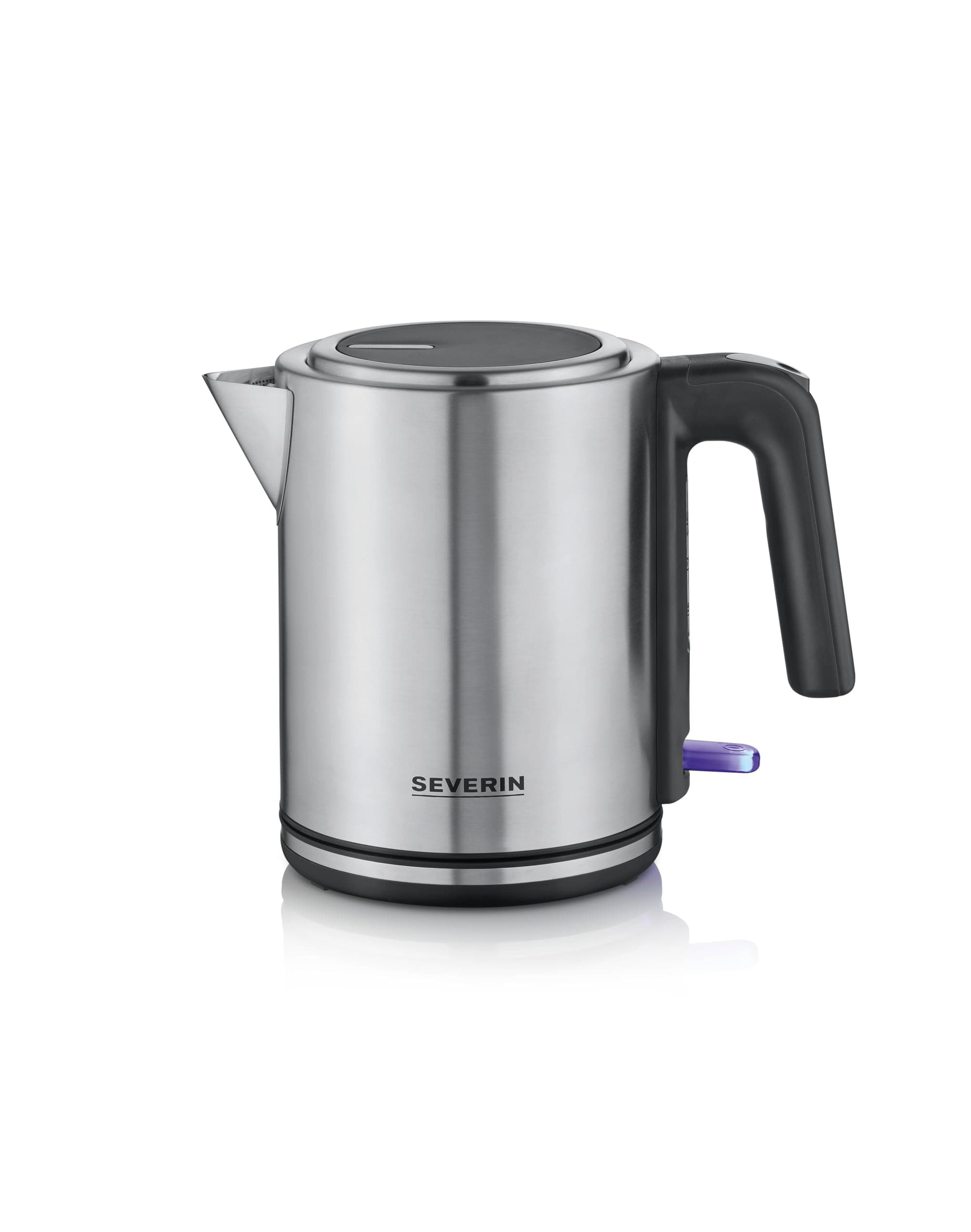 SEVERIN Wasserkocher 1L, elektrischer Wasserkocher mit Wasserstandsanzeige, Kalkfilter, XXL-Öffnung, leistungsstark & kompakt, 100% BPA-frei, 2.400 W, silber-schwarz/Edelstahl, WK 3489 Angebot bei HelloDeals