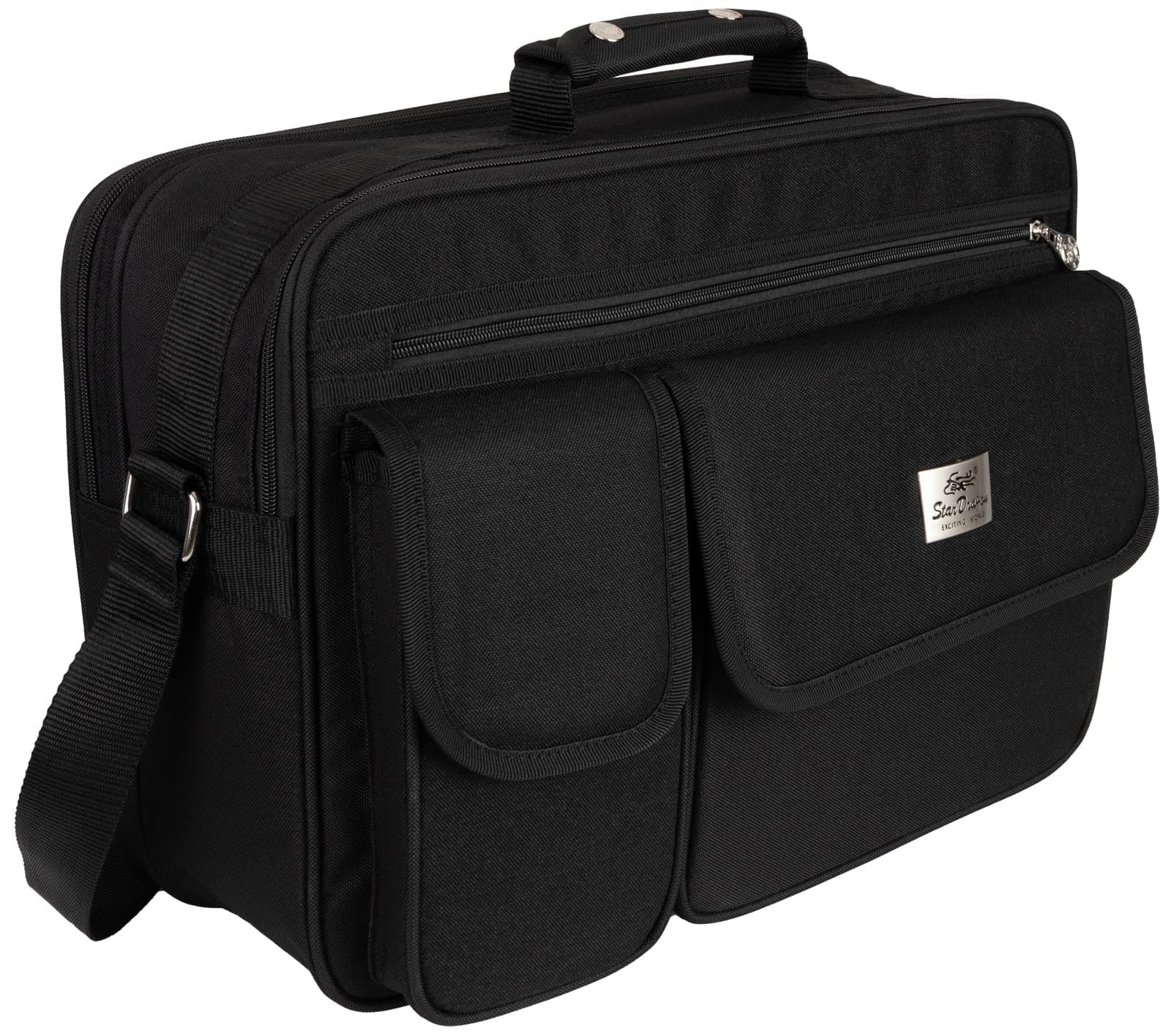 Tasche Arbeitstasche Umhängetasche Flugbegleiter Herrentasche Schwarz XXL Angebot bei HelloDeals