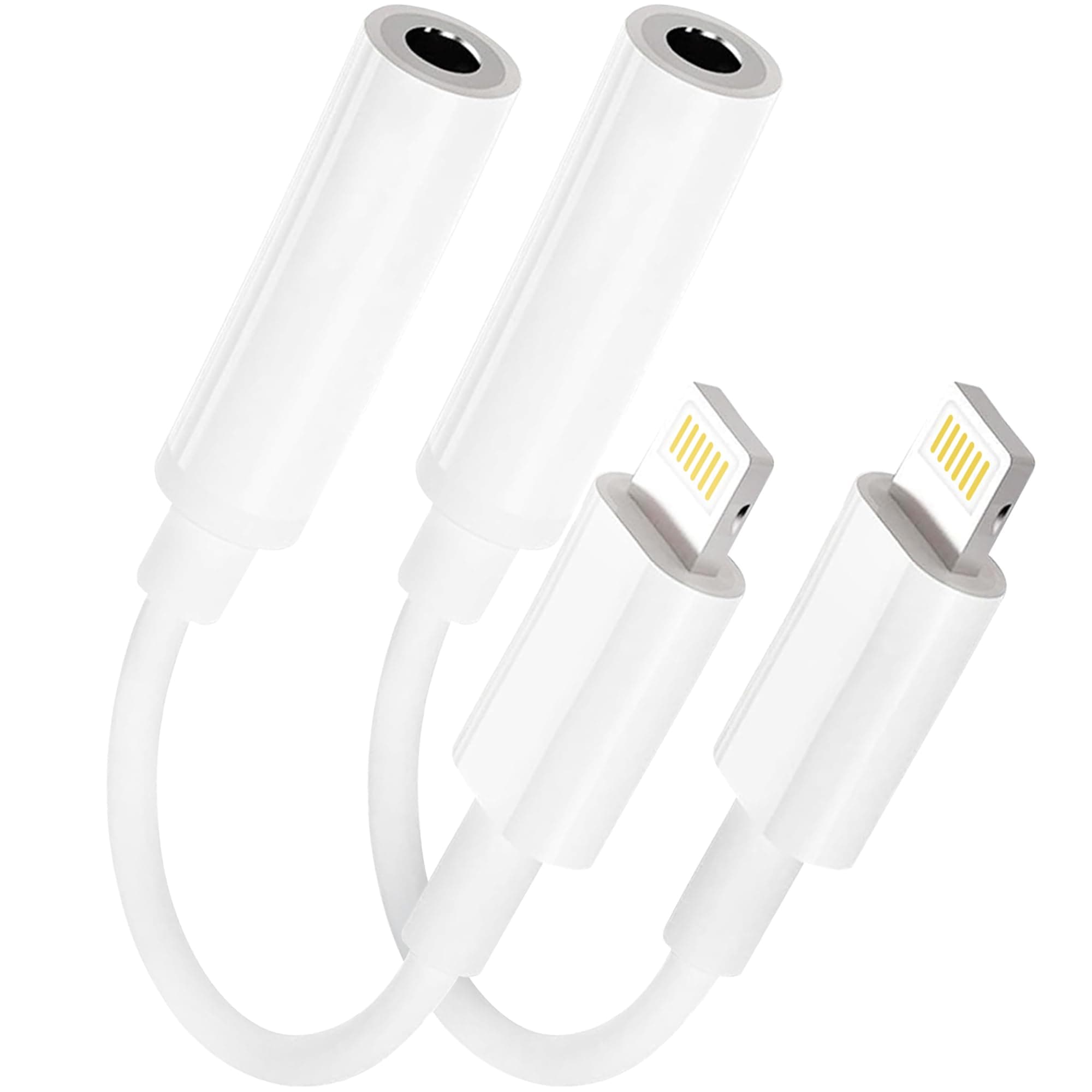 2 Pack Lightning to Jack Adapter,[MFi Certified ] iPhone Aux Adapter,3.5 mm Headphone Adapter, iPhone Audio Compatible with iPhone 14 Pro Max/14 Pro/14/14 Plus/13/12/11/SE/X/XR/XS/8/7 Angebot bei HelloDeals