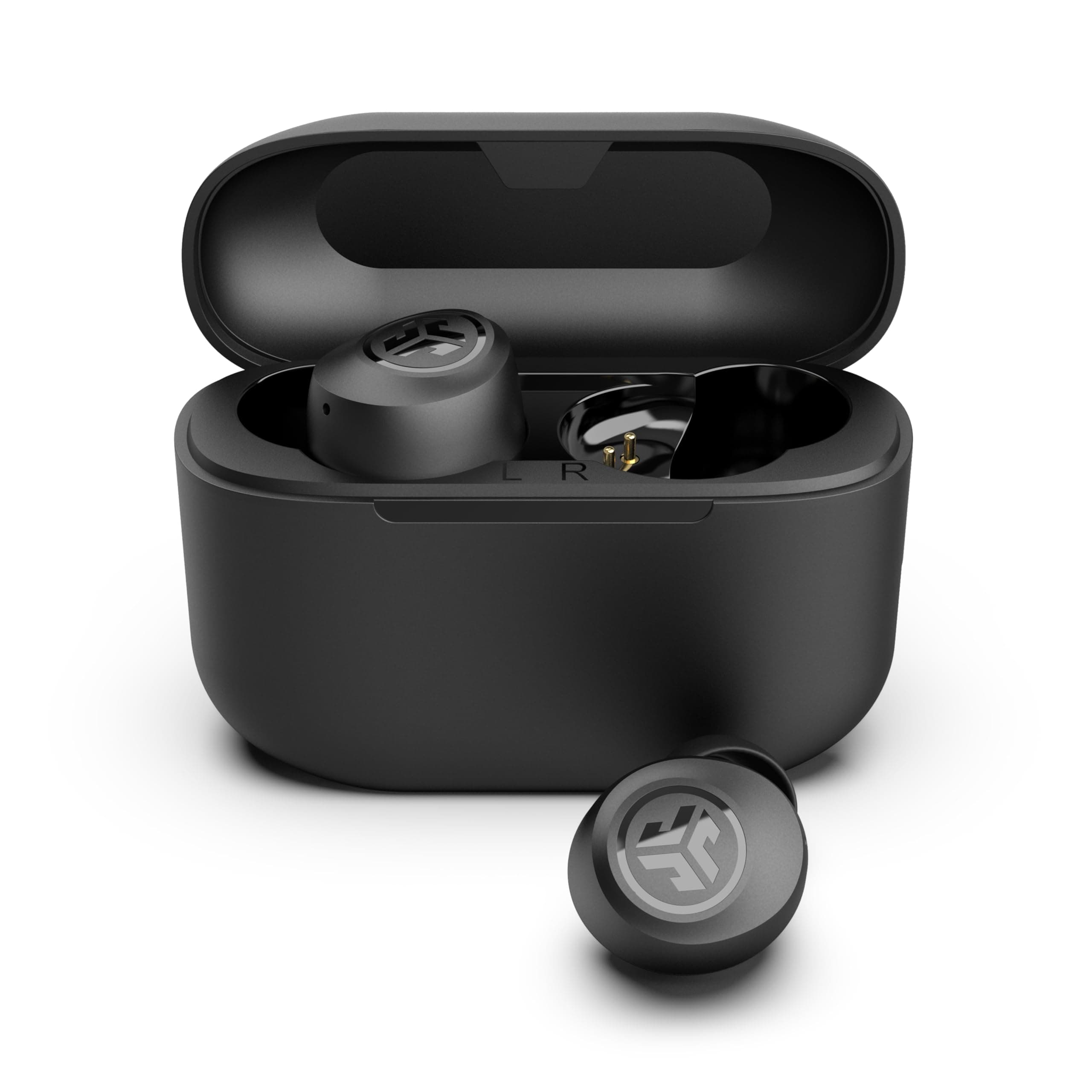 JLab Go Air Pop+ In Ear Kopfhörer kabellos Bluetooth, True Wireless Kopfhörer, 35+ Std Headphones, kabellose Ohrhörer, Earbuds mit Mikrofon, USB-C Ladebox, Dual Connect, EQ3 Sound, Mitternachtsschwarz Schwarz POP+ Angebot bei HelloDeals