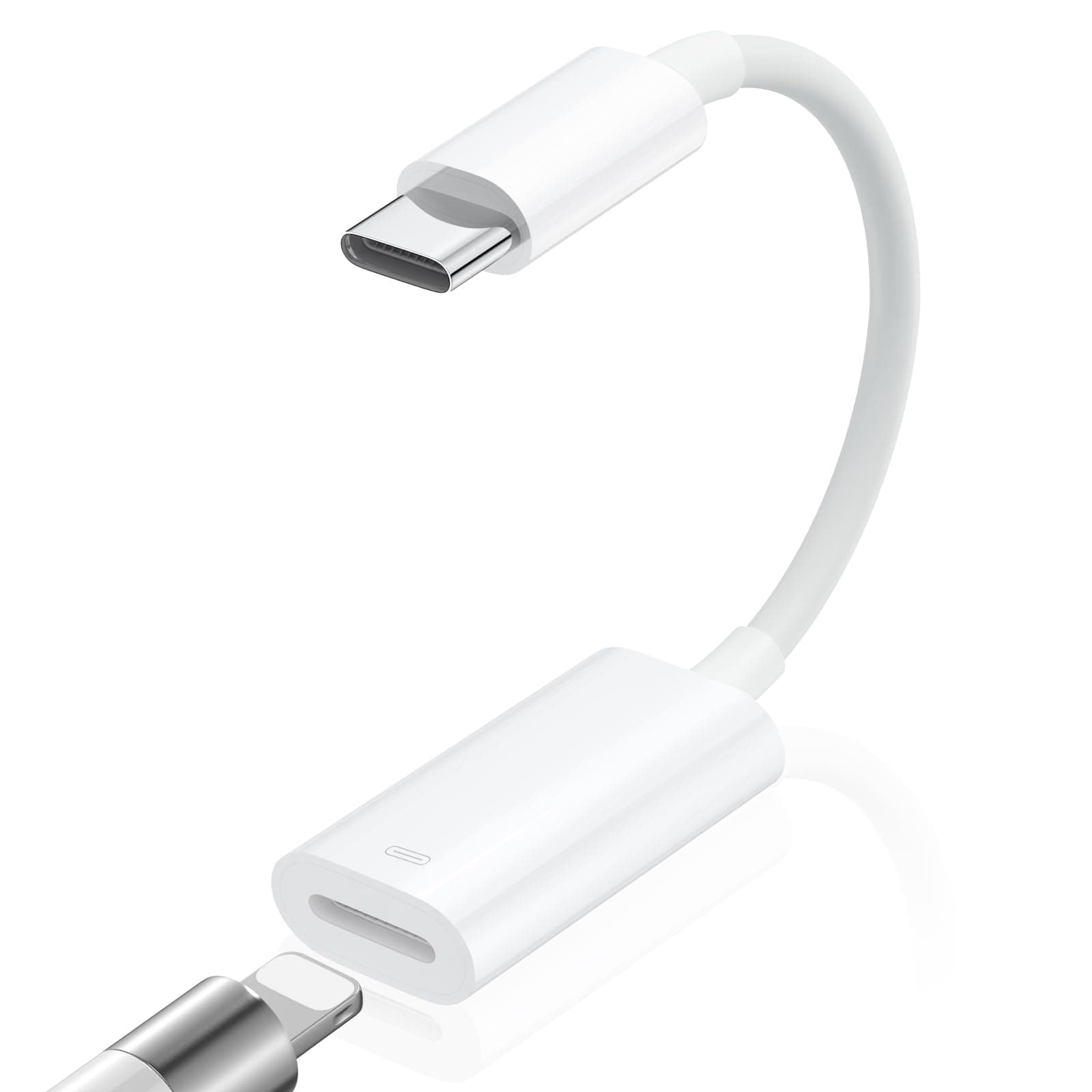 AXFEE USB C auf Light-ning Kopfhörer Adapter, Typ C auf Light-ning Audio Adapter für i-Phone 15 i-Pad Air i-Pad Mini 6 MacBook, Galaxy S22 ULT, 3-in-1 Lade/Datenübertragungs/Audio Adapter #9 Typ-C zu Light-ning Angebot bei HelloDeals