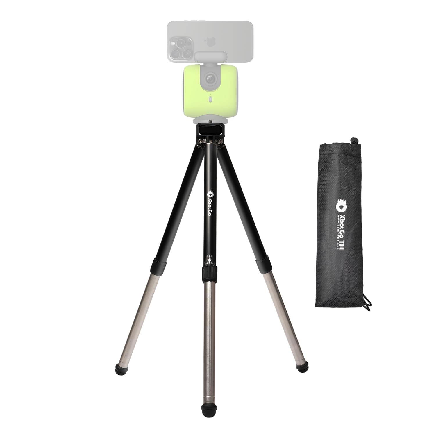 XbotGo Update T1 Stativ, 115 cm Höhe, 3 kg Tragfähigkeit, Leichtes Aluminium, Kompatibel mit XbotGo Chameleon Sport Gimbal, Mit Schnellwechselplatte, Einfache Einrichtung, Tragbar Angebot bei HelloDeals