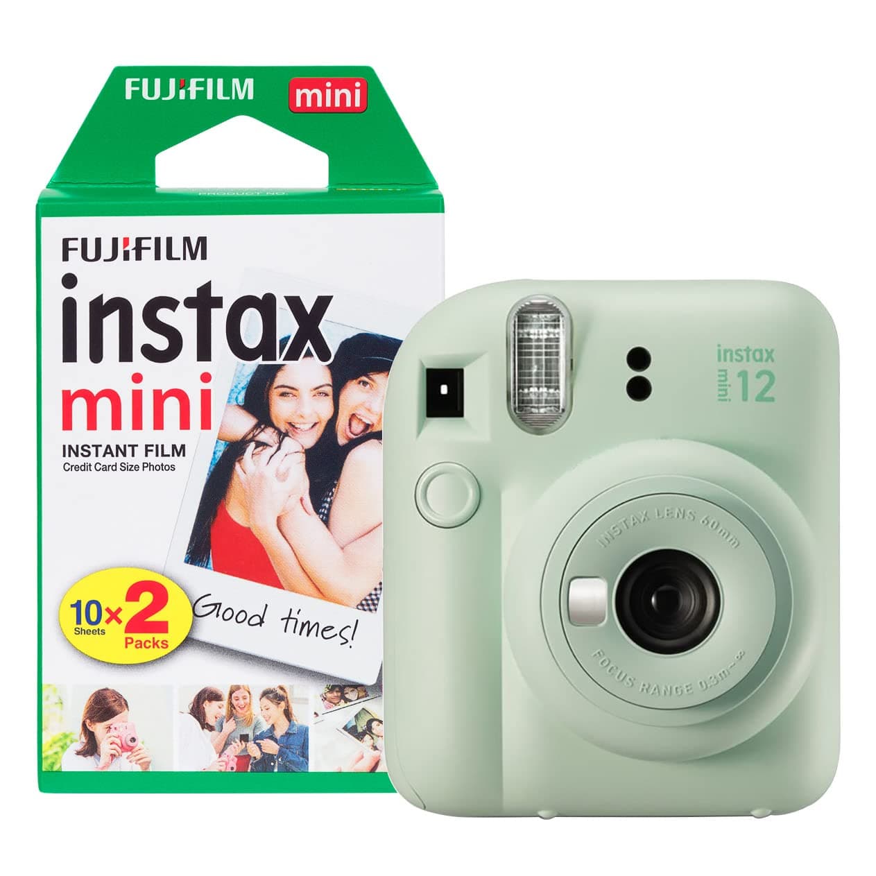 Fujifilm instax Mini 12 Sofortbildkamera mit 20 Aufnahmen, Mintgrün Angebot bei HelloDeals