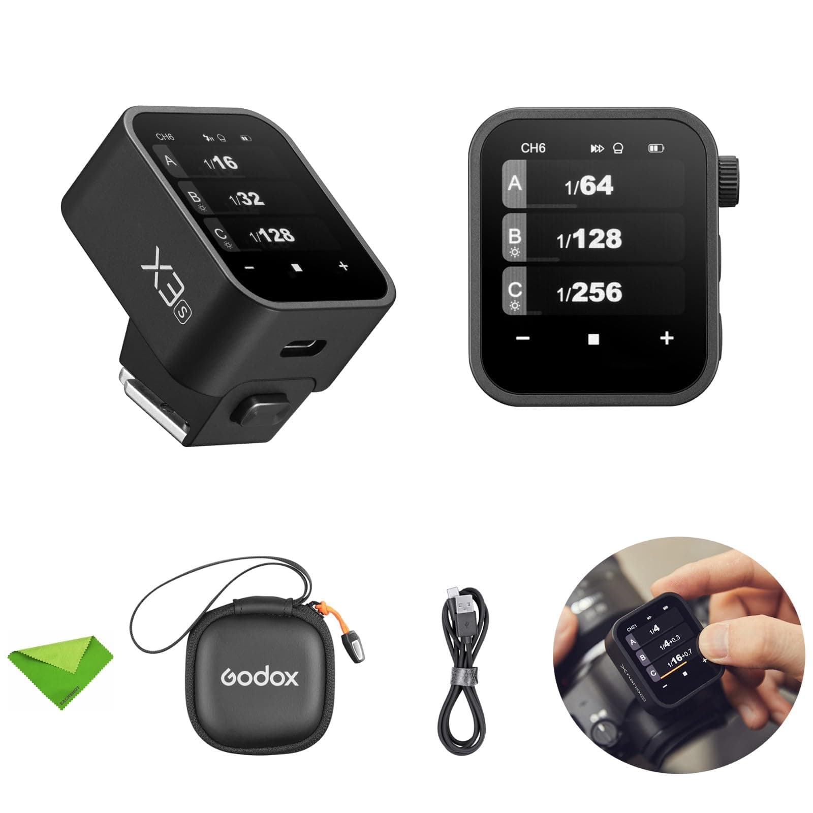Godox X3-S Touchscreen TTL Wireless Flash Trigger für Sony, 2.4GHz Wireless, High Speed Sync, OLED Bildschirm Einstellbare Helligkeit TTL Speedlight Transmitter für Sony Kameras (TTL Autoflash) Angebot bei HelloDeals