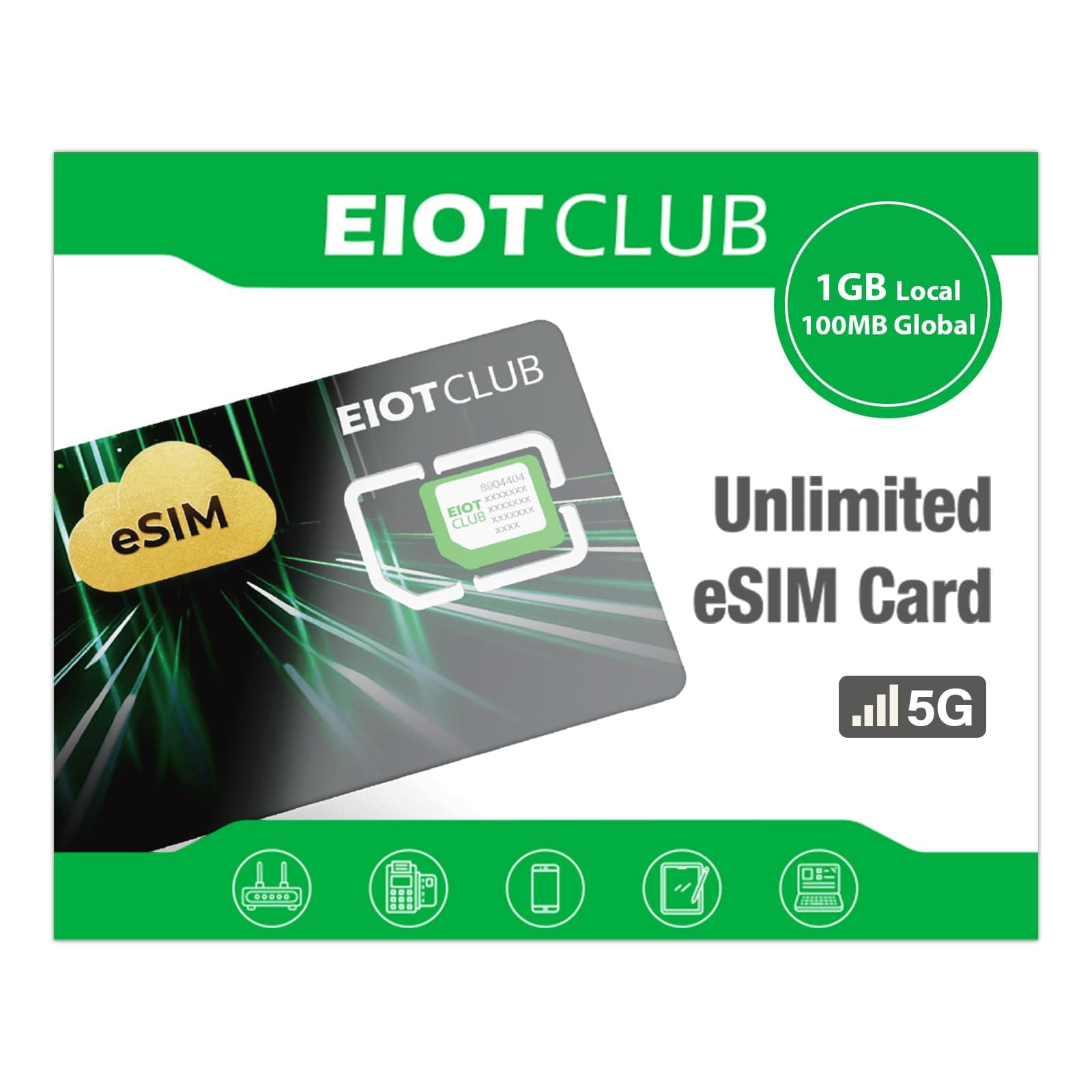 EIOTCLUB Physische eSIM-Karte für Android – Macht Android-Smartphones eSIM-fähig, Unbegrenzte eSIM-Profil-Downloads, Daten-Roaming in Europa, UK, USA & 200+ Ländern Angebot bei HelloDeals