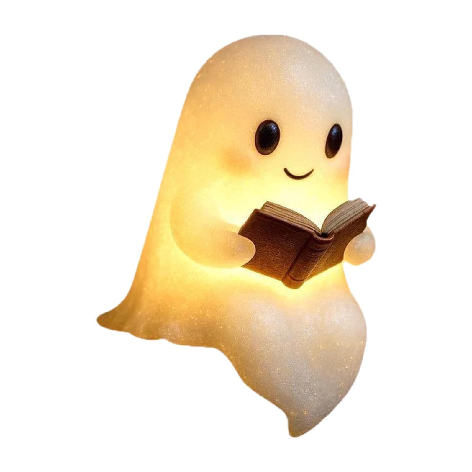 Colcolo Nachttischlampe für Halloween, Nachtlicht für Schlafzimmer, Süße Geister-Leselampe Deko Geist, Geisterlampe Buchlampe Dekorationen, Kinderzimmer, LED-Nachtlicht für Einweihungspartys, S Lesung 14 Cm Hoch Angebot bei HelloDeals