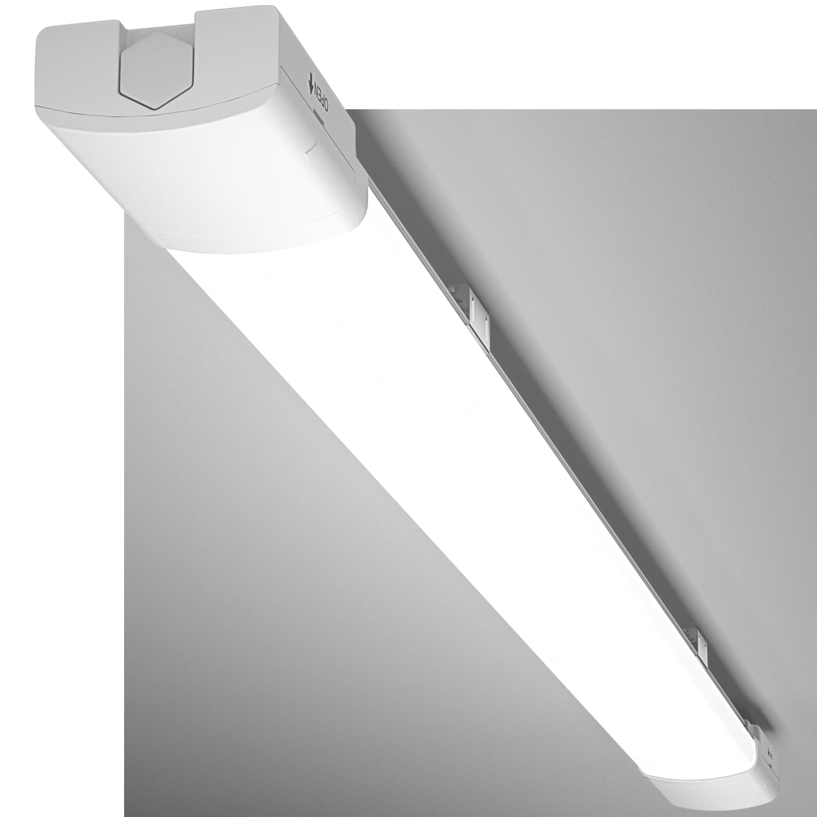 LED Feuchtraumleuchte 120CM mit 36W 5000k Kaltlweiß 3960Lumen, Ultraslim Deckenleuchte Feuchtraum Flach Wasserfest IP65 Wannenleuchte Werkstattlampe für Keller Garage, Weiß Weiß 120CM Angebot bei HelloDeals