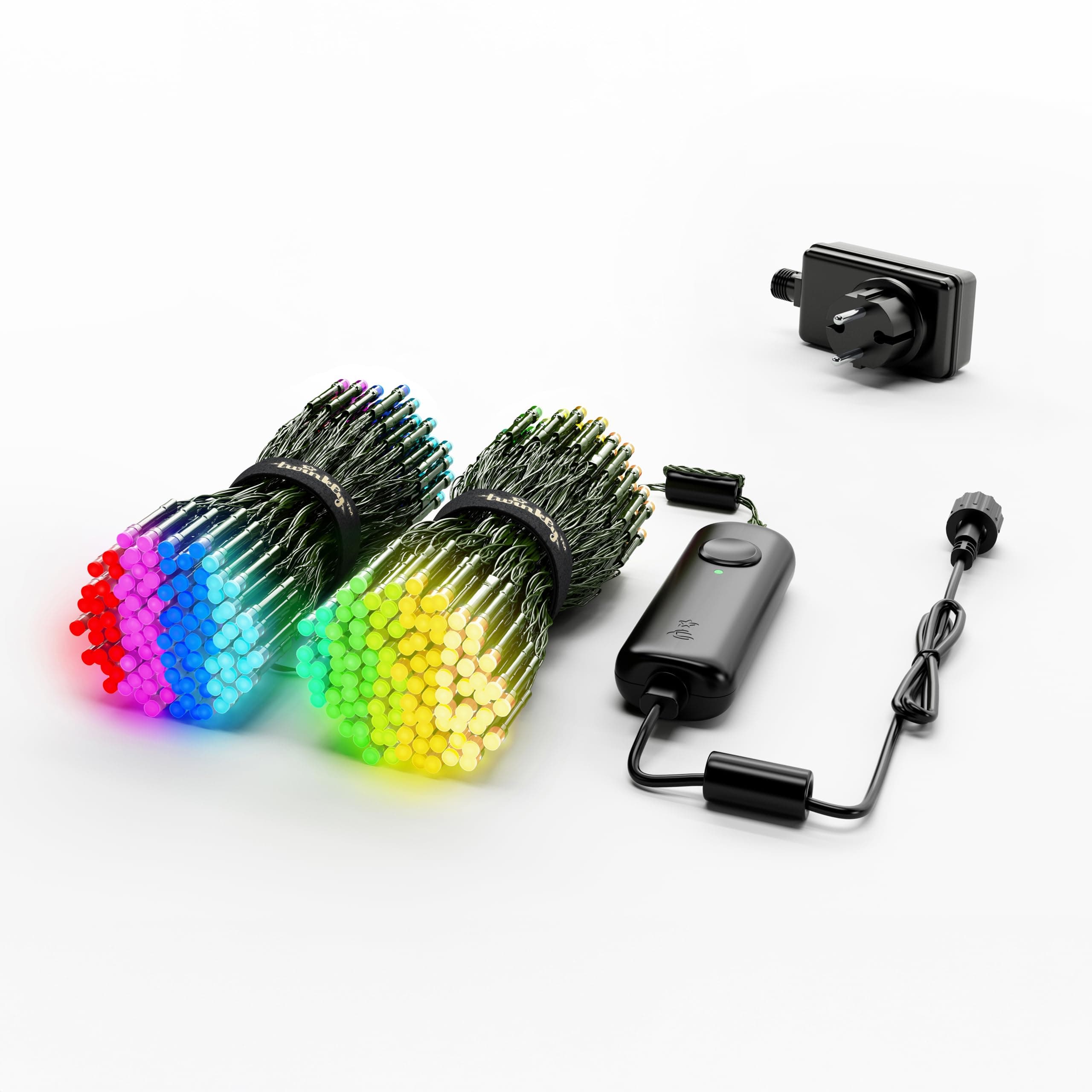 Twinkly Strings HD 500 Smart RGB+W LEDs, 27,5 Meter, grünes Kabel, Weihnachtsbeleuchtung für den Innen- und Außenbereich Angebot bei HelloDeals