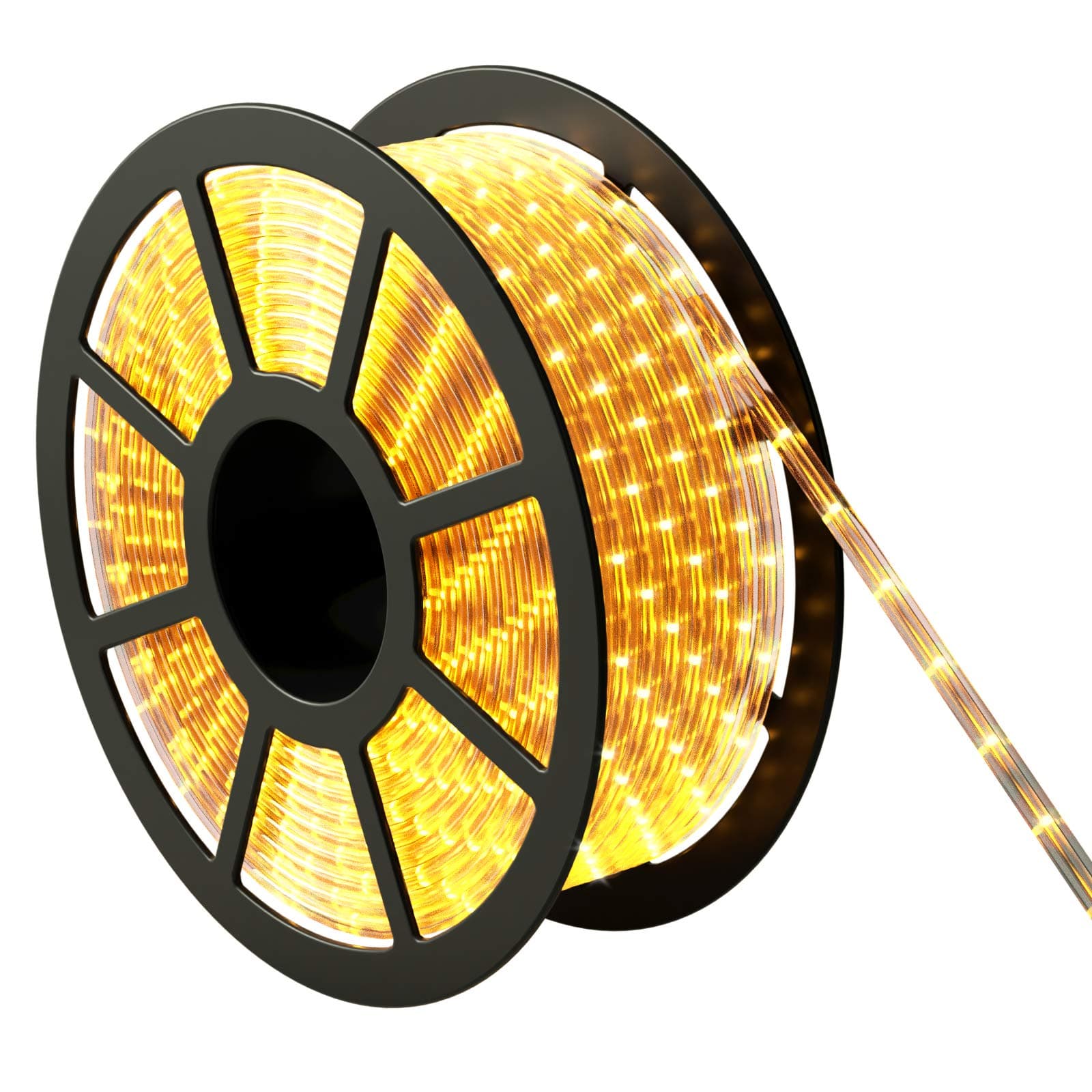 GOPLUS 30m Lichtschlauch Außen, LED Lichtschlauch Warmweiß mit 1080 LEDs, LED Streifen 15,000 Stunden, Wasserdicht, Lichterkette Lichterschlauch für Außen & Innen (30m) Angebot bei HelloDeals