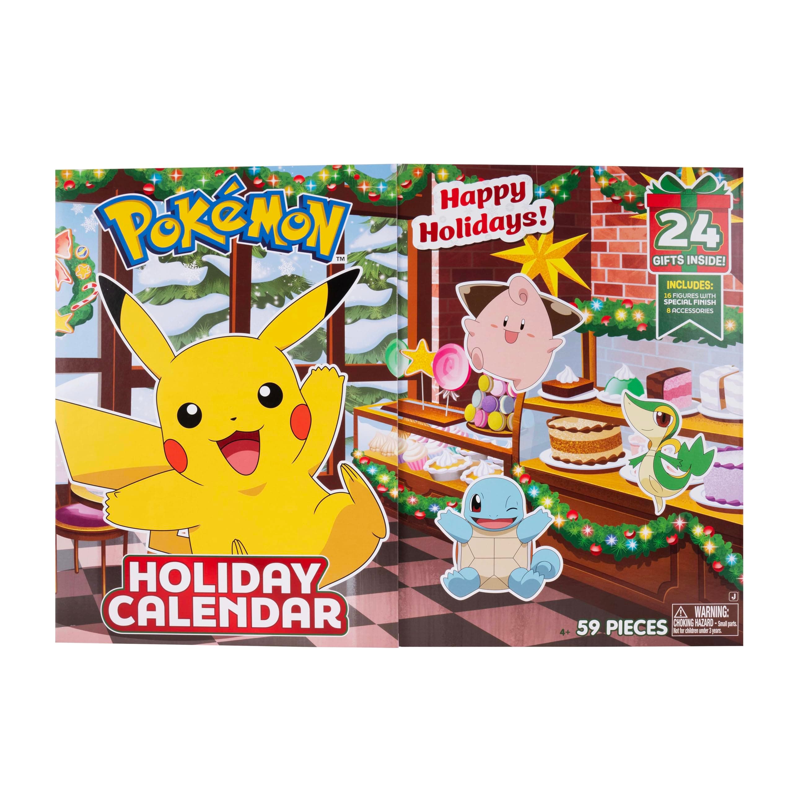 Pokémon PKW4116 - Adventskalender 2025 – Mit 16 exklusiven Battle-Figuren (ca. 5 cm) und 8 festlichen Zubehörteilen, offizieller Pokémon Kalender mit 24 Überraschungen Angebot bei HelloDeals