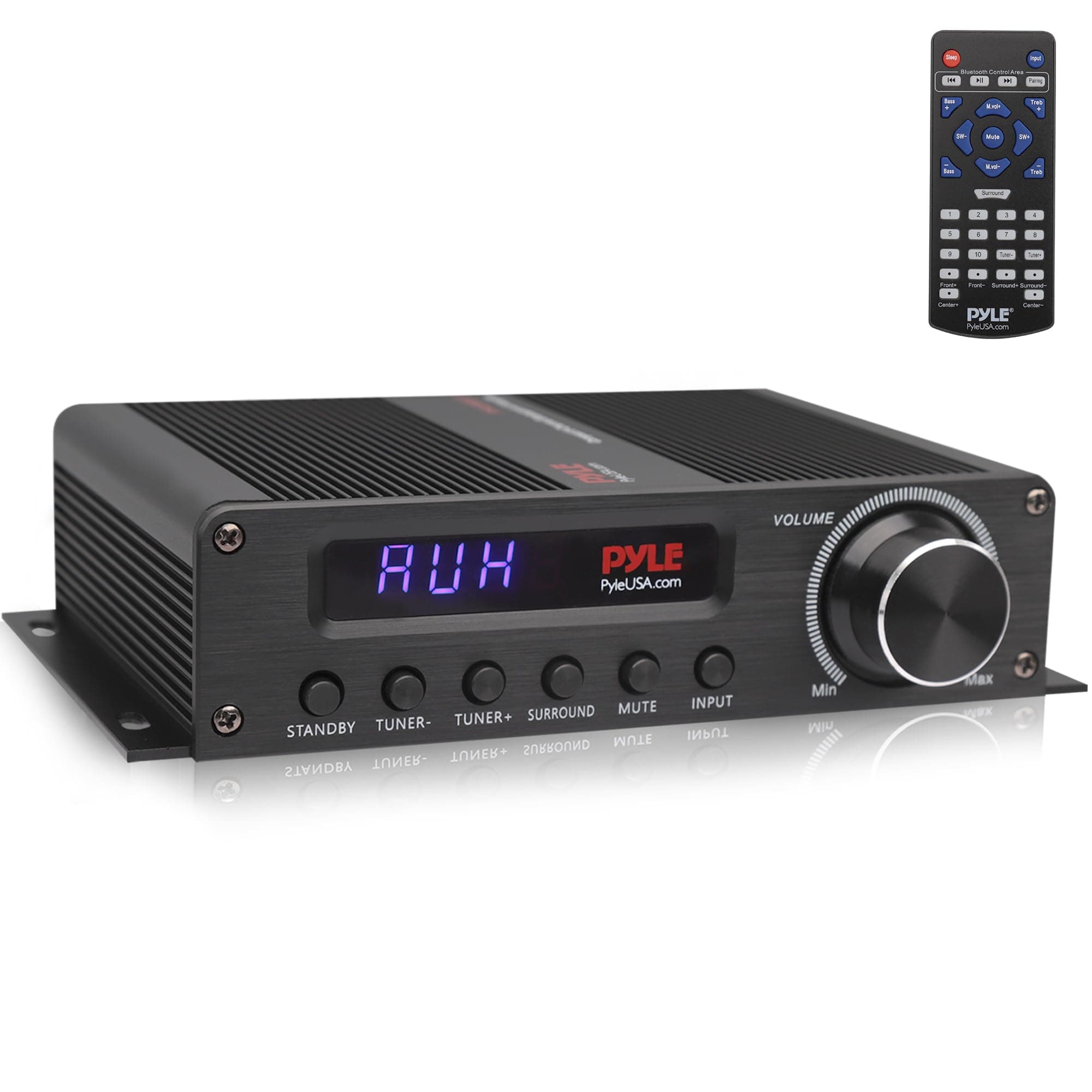 Pyle HiFi Verstärker 100W – Bluetooth Verstärker, Amplifier 5.1 Kanal Receiver mit HDMI, AUX, FM-Antenne, Subwoofer-Eingang, 12V Adapter – 4 Eingänge Upgraded model - EU Angebot bei HelloDeals