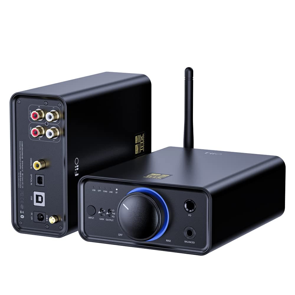 FiiO K7 BT (Bluetooth) - Full Balanced HiFi DAC Kopfhörer-Verstärker AK4493S*2, XMOS XU208 PCM384kHz DSD256, USB/optisch/Koaxial/Cinch-Eingänge, 6,35 mm/4,4 mm Ausgang Angebot bei HelloDeals