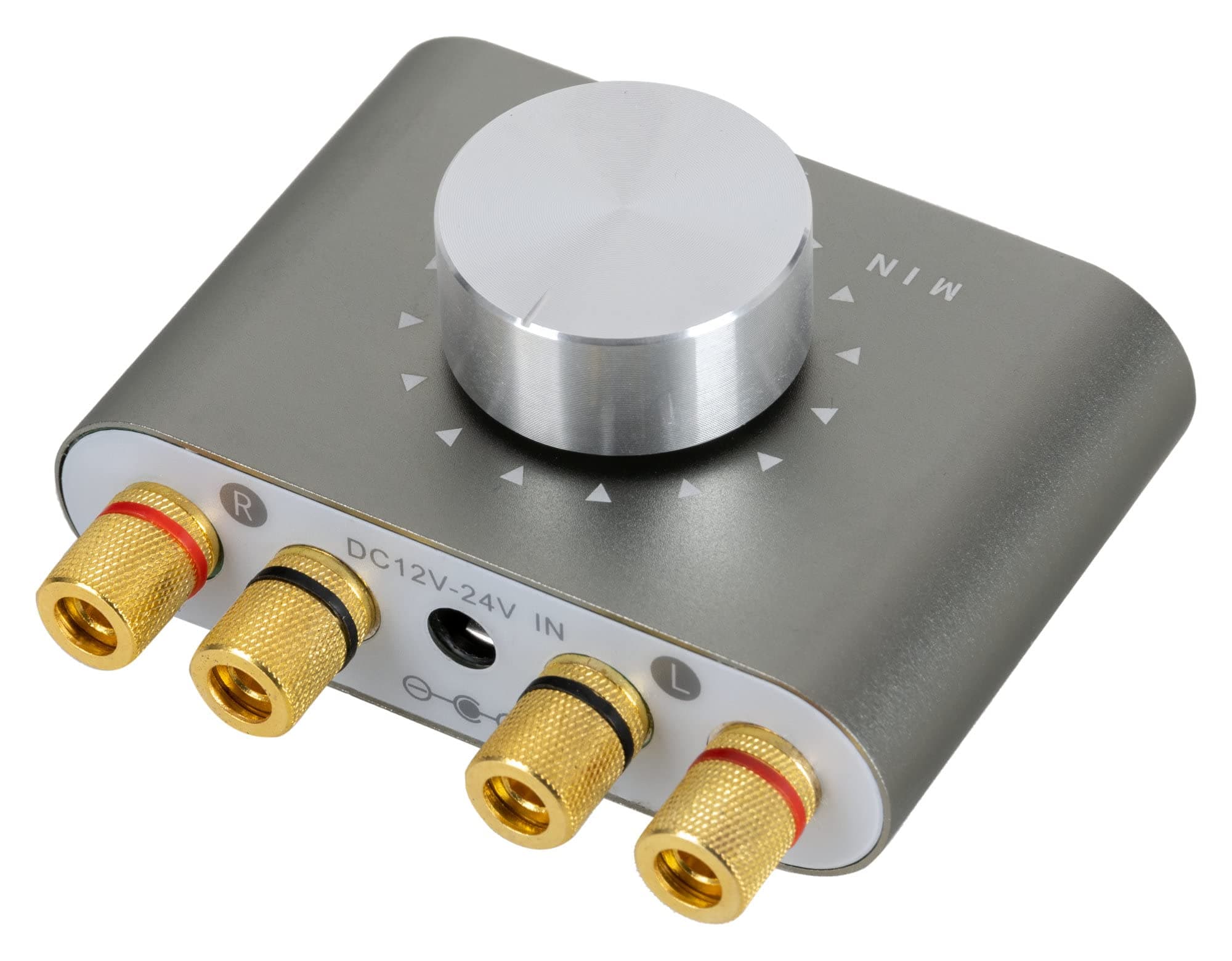 McGrey MAMP-250BT Mini-HiFi-Verstärker 100 Watt - Ultrakompakter Stereo-Verstärker - 2X 50 Watt - Bluetooth 5.0, Klinken- und USB-Eingang - Klemmanschlüsse für 2 Lautsprecher - Grau Metallic Angebot bei HelloDeals