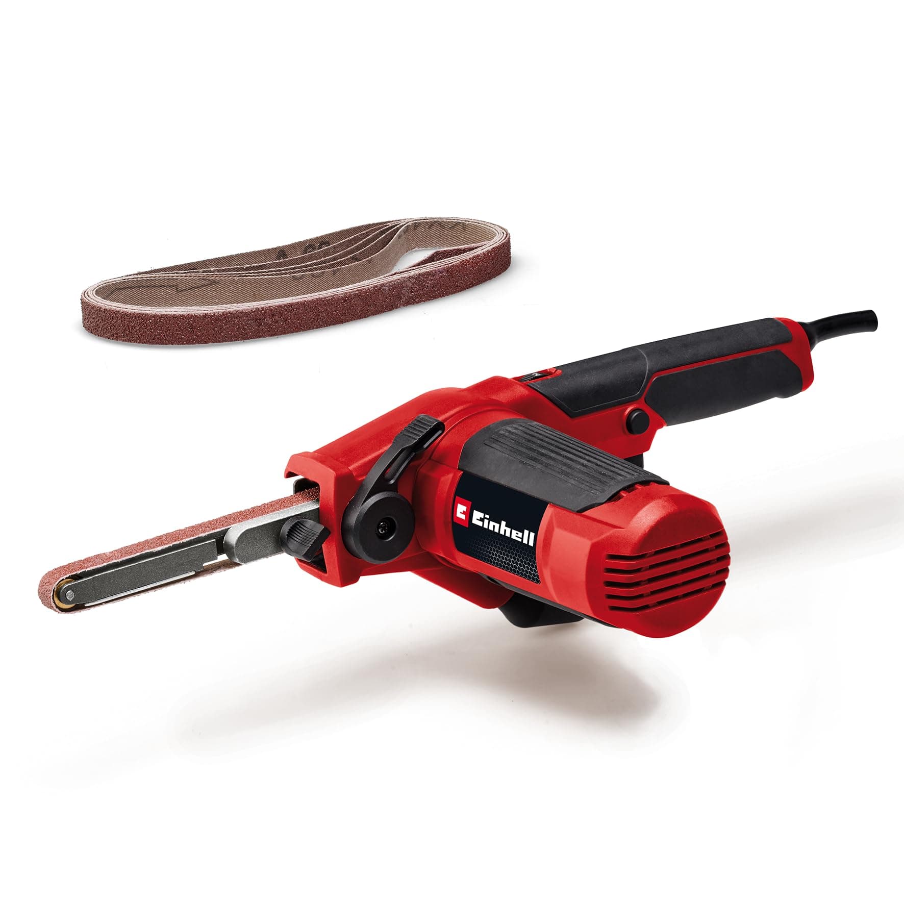 Einhell Bandfeile TC-BF 500 E (500 Watt, Geschwindigkeit bis 1.700 m/min, Dauerlaufarretierung, integrierte Staubabsaugung, Drehzahlelektronik, inkl. 6x Schleifbänder) Angebot bei HelloDeals