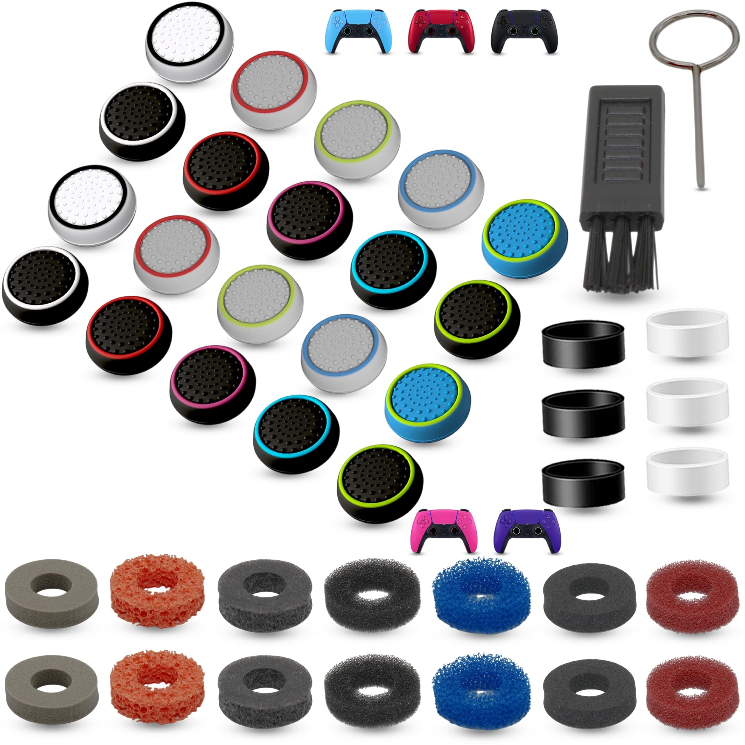 MatoSan® Controller Zubehör Set 42-teilig – Thumbstick Kappen, Ringe & Aim Assist – Verbesserter Grip, Schutz & Zielpräzision – Kompatibel mit gängigen Controllern 42 Teiliges Komfort Set Angebot bei HelloDeals