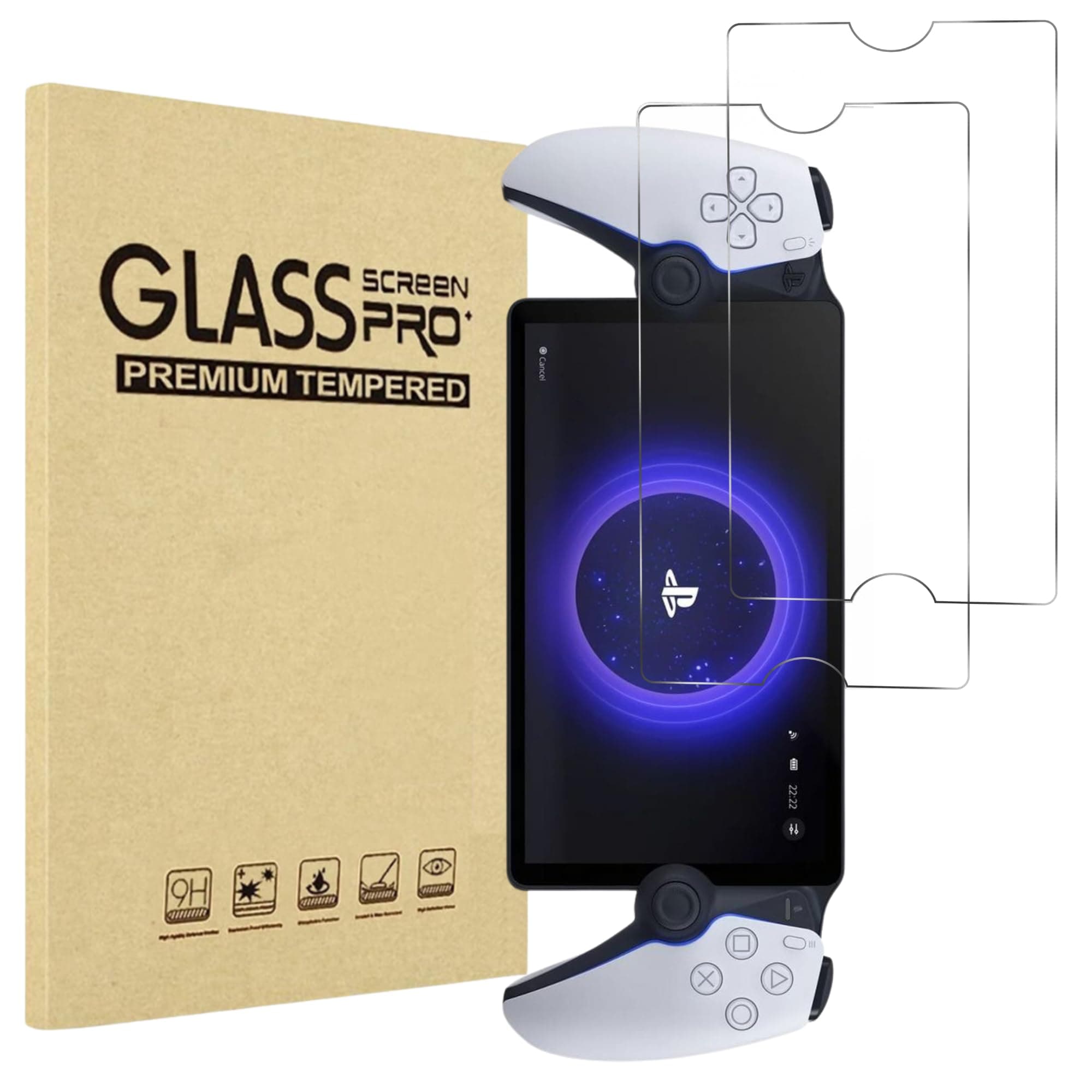 PHONILLICO Schutzfolie für Sony Playstation Portal [2 Stück] PS5 Remote Player Hartglas Displayschutzfolie Panzer glas kratzfest Angebot bei HelloDeals