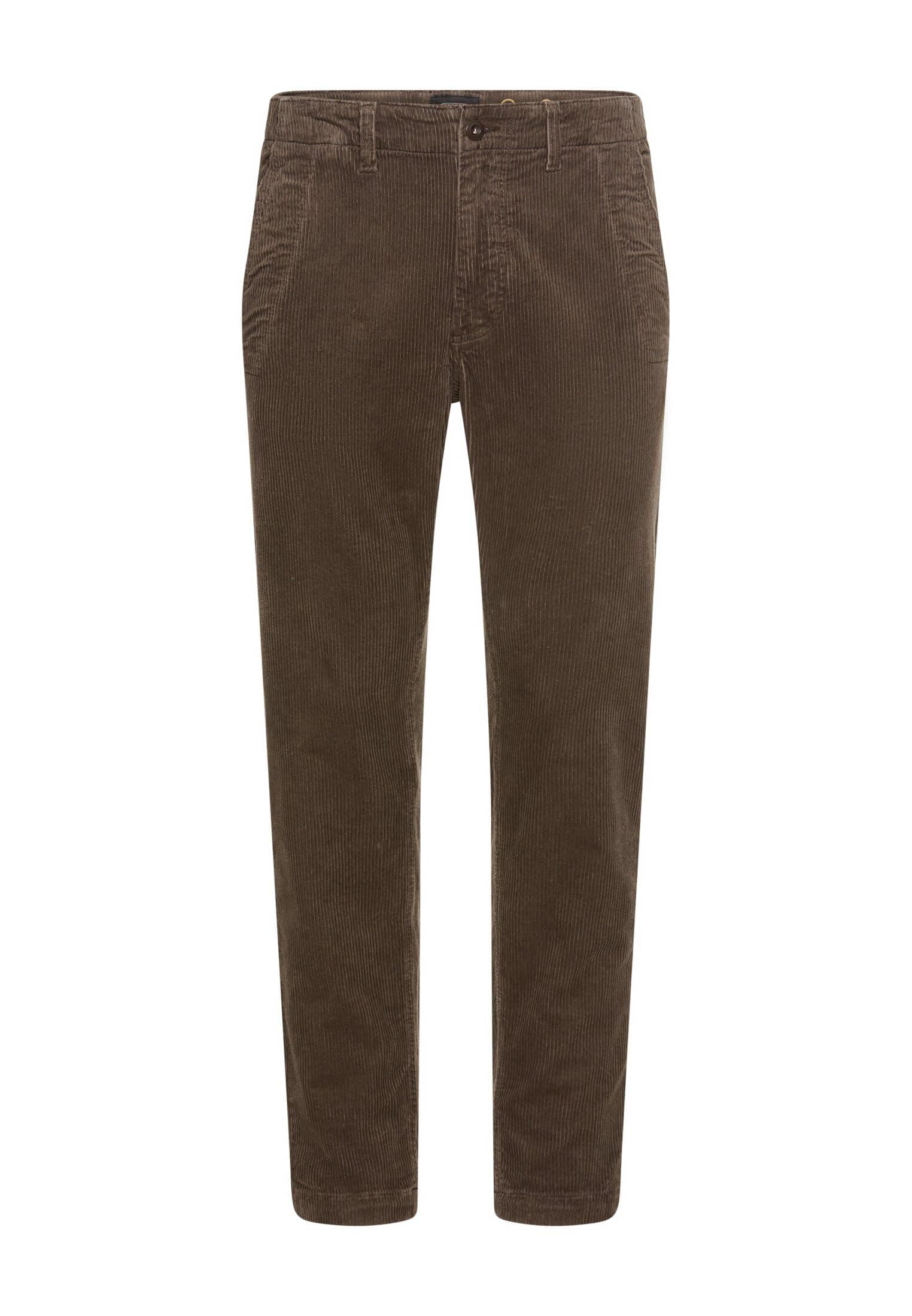 camel active Herren Regular Fit Chino Hose aus Cord 36W / 32L Dunkelbraun Angebot bei HelloDeals