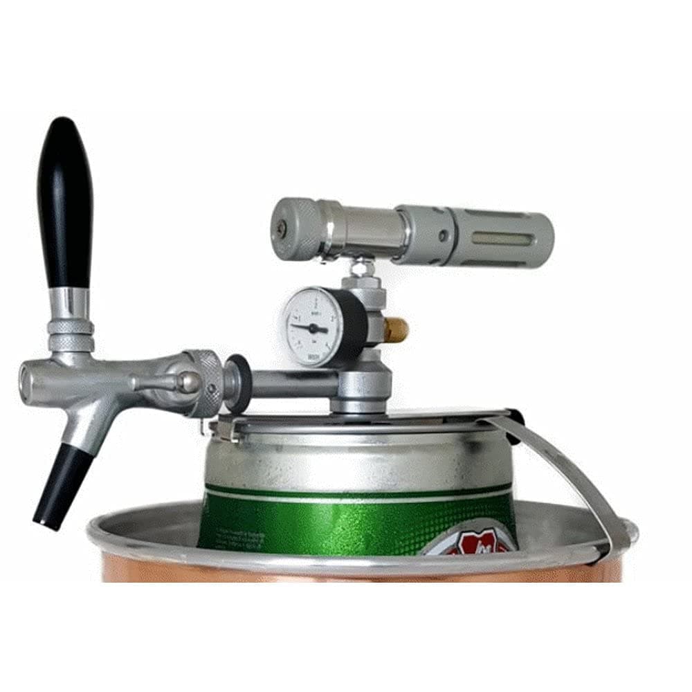 Zapfanlage "Io-Spillo" mit Manometer und Kompensator-Zapfhahn für handelsübliche 5 Liter Partyfässer, Kohlensäure-Zapfanlage für Hobbybrauer, Home Brewers Angebot bei HelloDeals