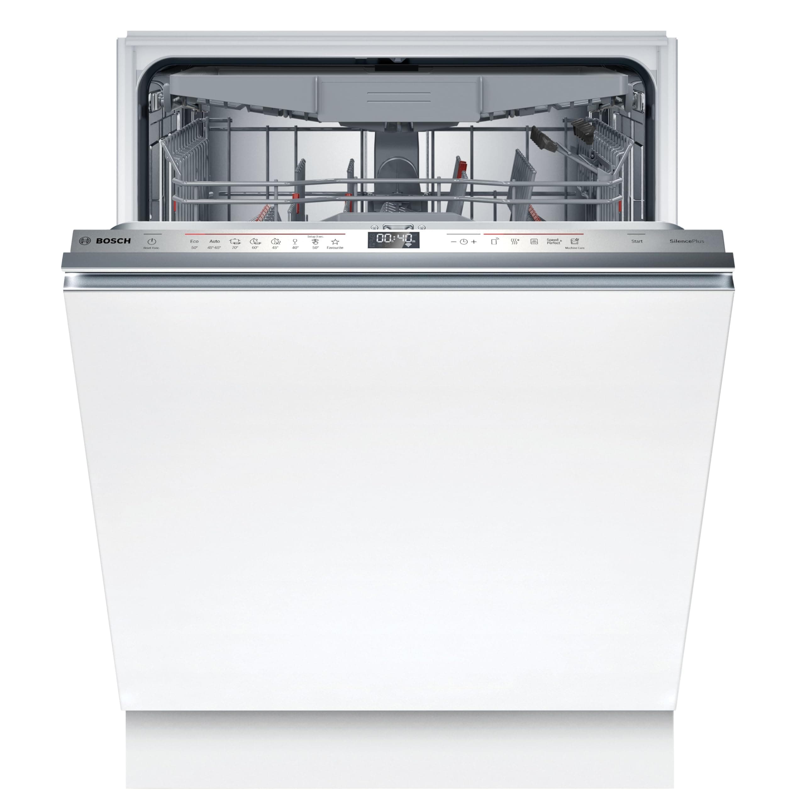 Bosch SMD6ECX12E, Serie 6, Smarter Geschirrspüler Vollintegriert 60 cm, Besteckschublade, Spülmaschine Made in Germany, besonders Leise, Extra Trocknung, starke Reinigung, Rackmatic, Programmassistent Vollintegriert Serie 6 EEK A Angebot bei HelloDeals