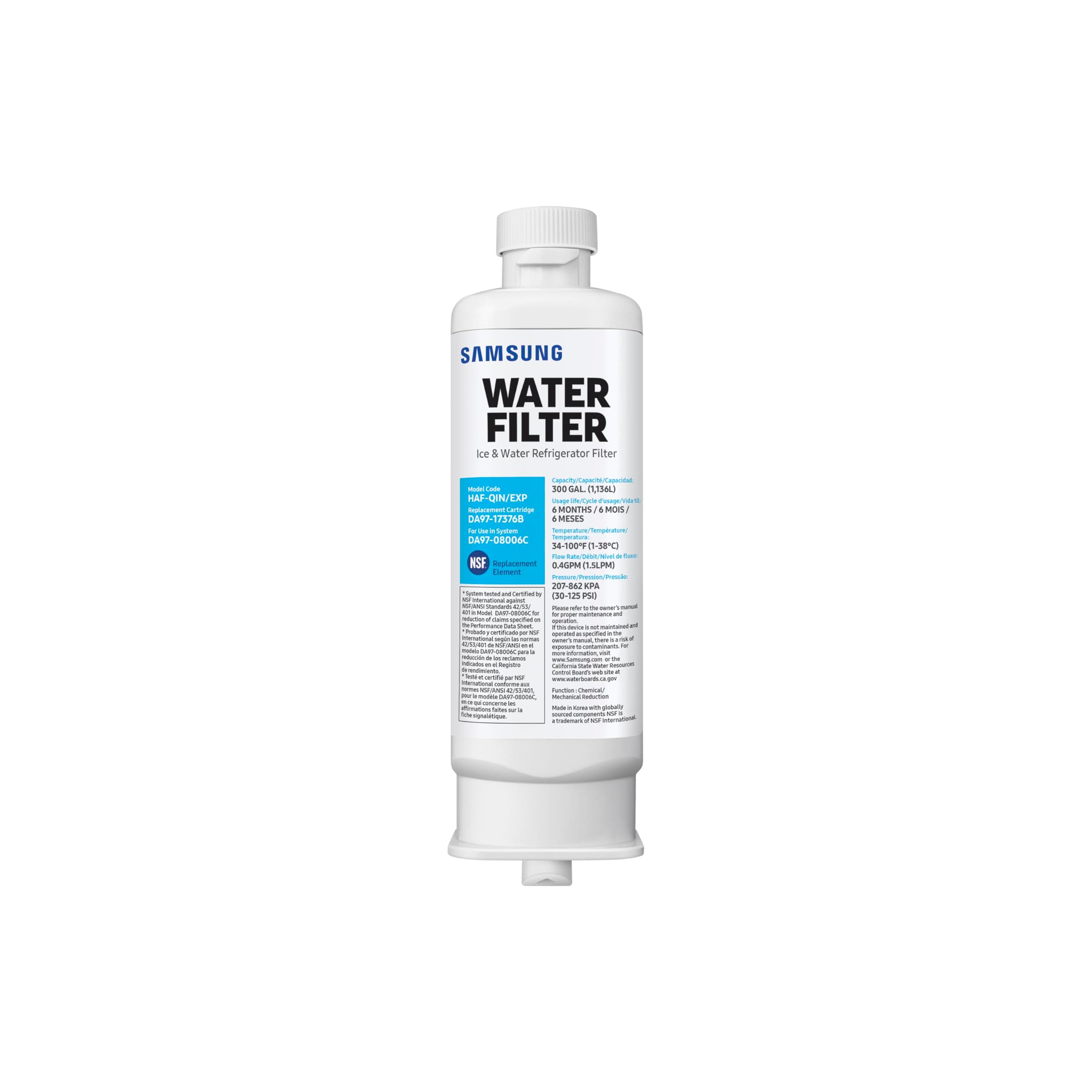 Samsung Interner Wasserfilter HAF-QIN/EXP für French-Door-Kühlschränke (RF6*/RF5*), NSF-zertifiziert, Original-Ersatzteil Angebot bei HelloDeals
