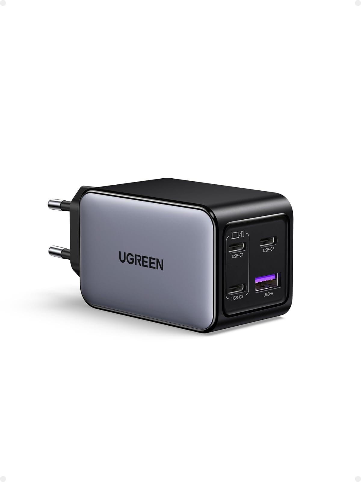 UGREEN Nexode 65W USB C Ladegerät 4-Port GaN Netzteil Mehrfach Schnellladegerät PD Charger unterstützt PPS 45W kompatibel mit MacBook Pro/Air, HP Laptop, iPad Serien, iPhone 17, Galaxy S24 Angebot bei HelloDeals