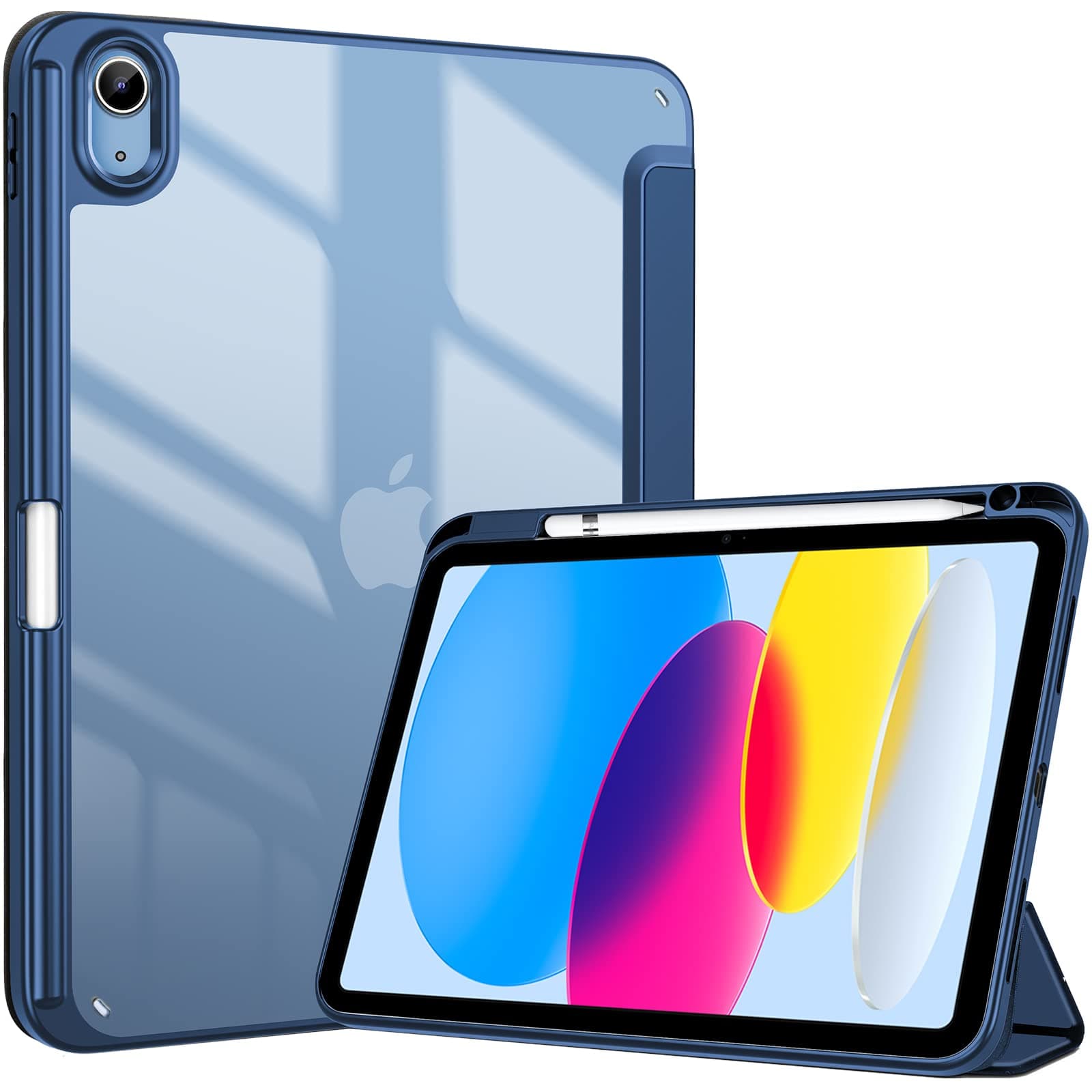 ProCase Hülle für iPad (A16) 11" Generation 2025 / iPad 10 Generation 10,9" 2022 Schutzhülle mit Stifthalter Stoßfeste Smart Case Cover Auto Schlafen/Wachen -Navy Angebot bei HelloDeals