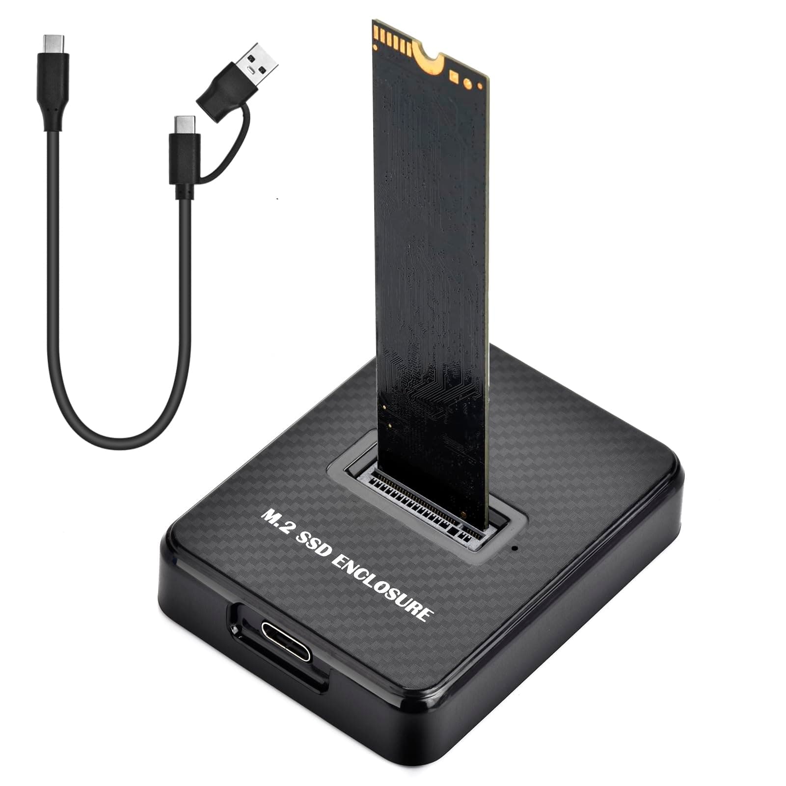 M.2 NVMe & SATA Festplatten Docking Station, 10Gbps NVMe USB Adapter für M-Key B+M Key, USB 3.1 Gen2 Duales Protokoll M2 SSD Gehäuse für 2230 2242 2260 2280 SSD Angebot bei HelloDeals