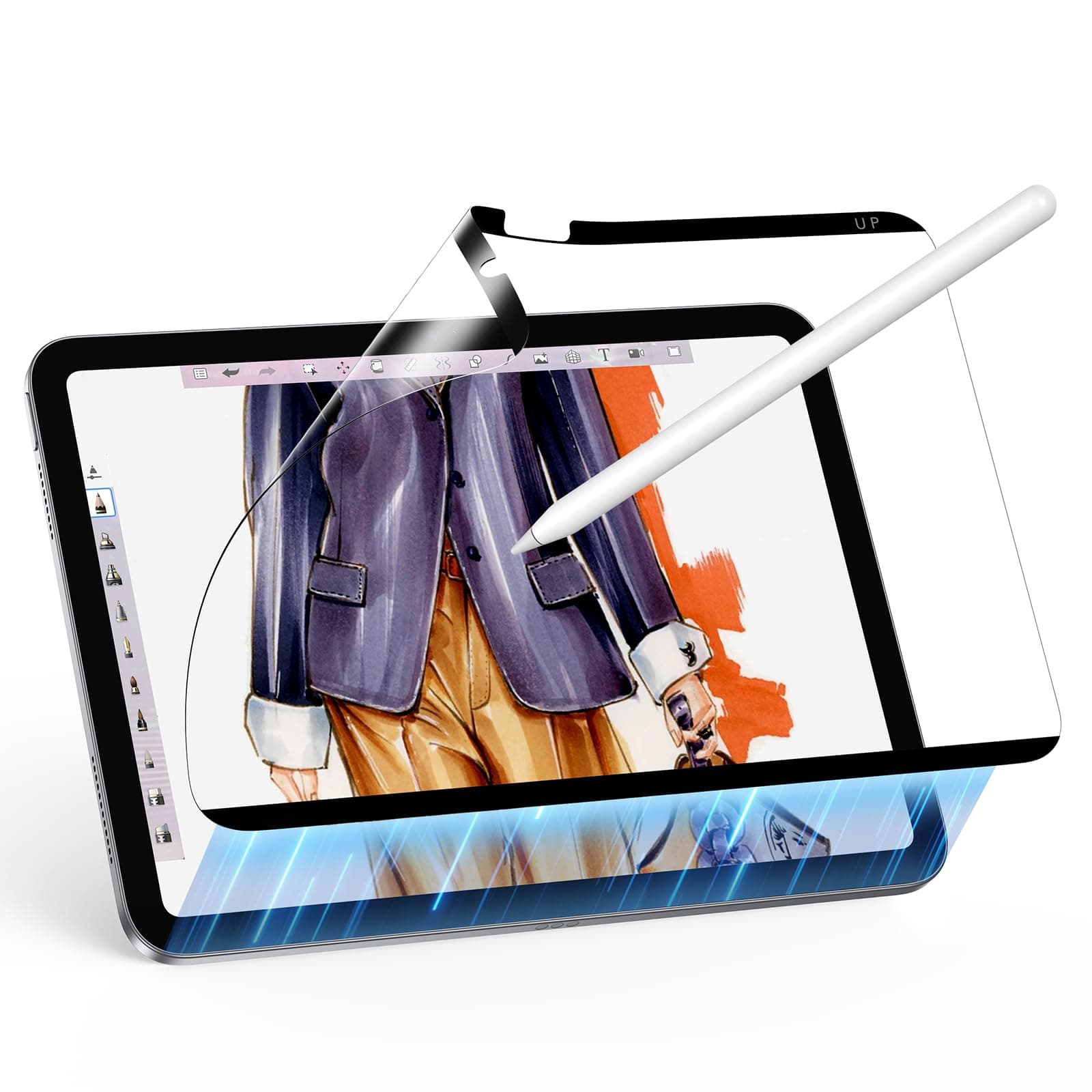 ESR Magnetisch Paper-Feel Schutzfolie für iPad 11./10. Generation A16/A14 (2025/2022), Schreiben und Zeichnen wie auf Papier, Abnehmbar und Wiederverwendbar, Kompatibel mit Panzer Schutz Glas, Matt 11./10. Gen (2025/2022) 1 Stück Angebot bei HelloDeals