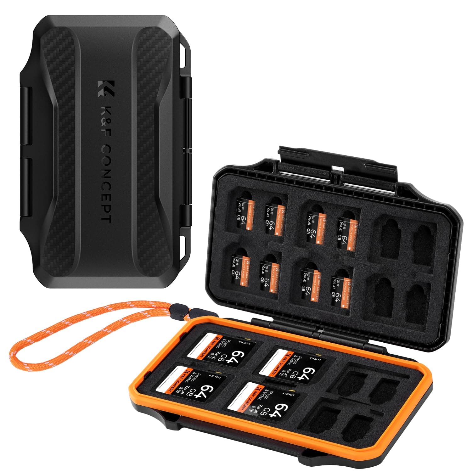 K&F Concept Schutzhülle mit 36 Kartenfächern für 12 SD Karte, 24 Micro SD Speicherkarten, wasserfest und stoßfest, für 24 Micro SD SDXC SDHC TF Karten und 12 SD SDXC SDHC Karten 12xSD/24xTF Karte Angebot bei HelloDeals