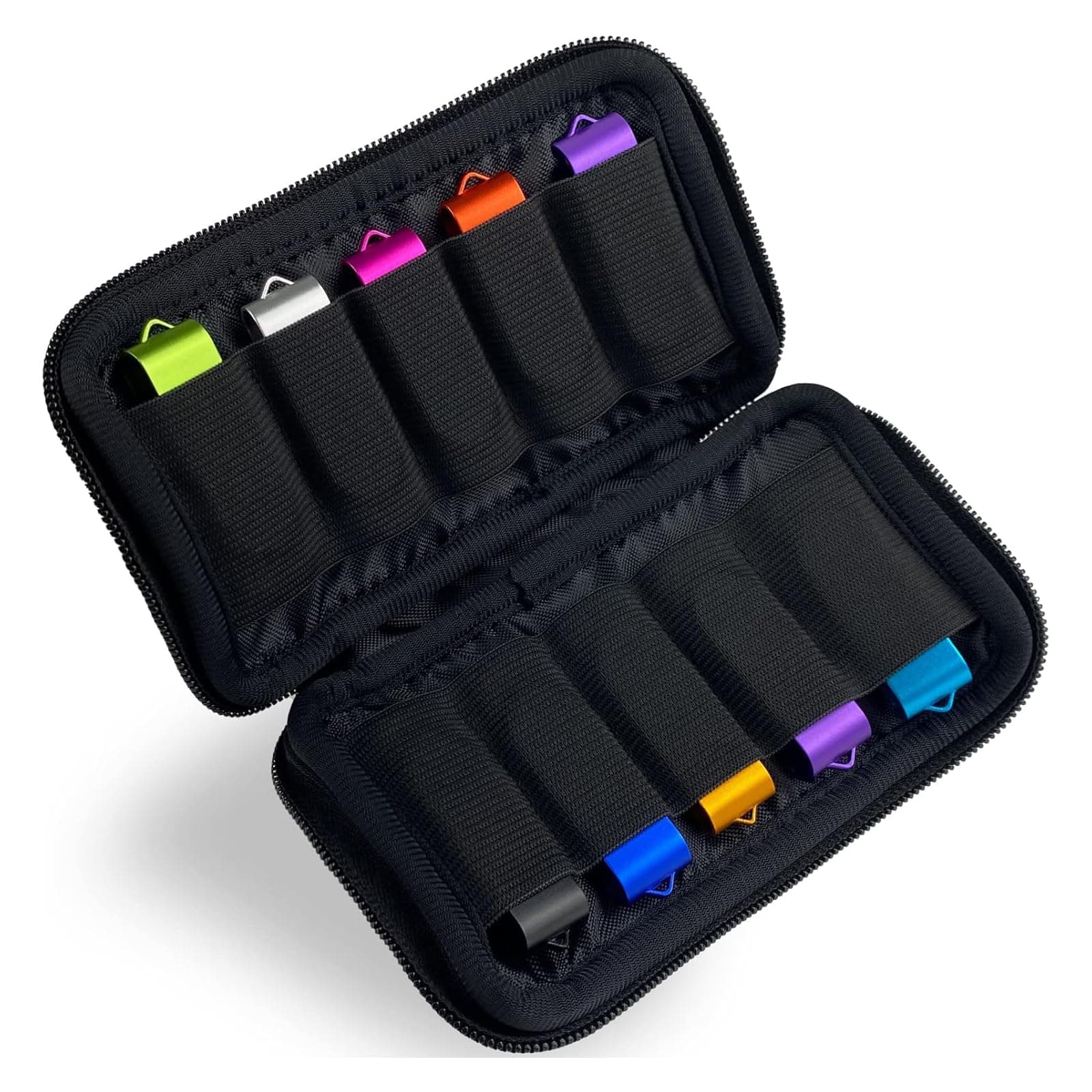 Taschen Aufbewahrung für USB Sticks, Storage Bag für USB-Sticks, Klein Speicherstick Organizer Schwarz Aufbewahrungbox Case für 10 Stück USB Speicher/Flash Drive, 1 Stück Angebot bei HelloDeals