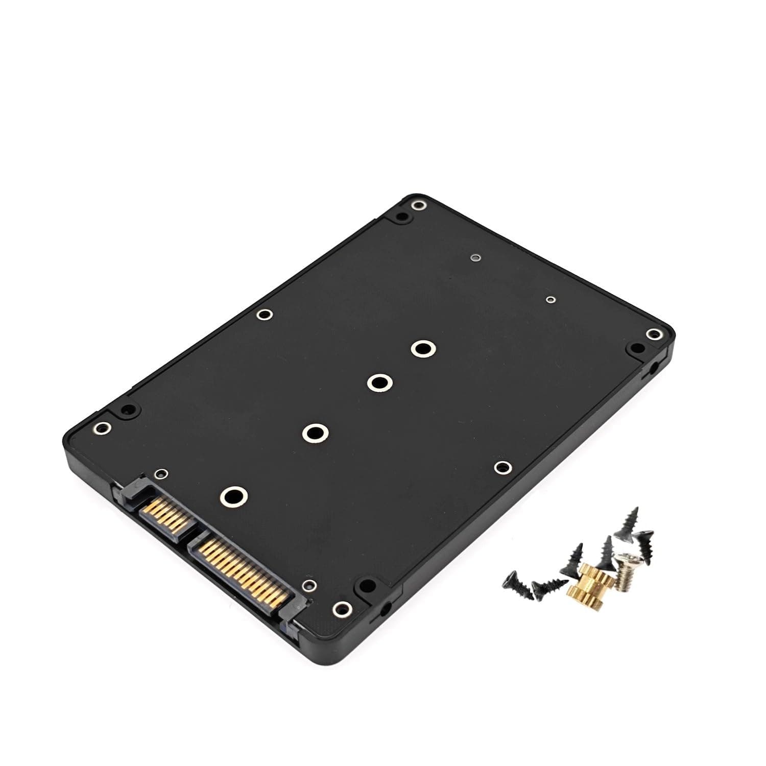 JZK M.2 NGFF SSD auf 2,5 Zoll SATA Adapter, 7mm Dicke Festplattengehäuse , B & M Key basierender NGFF SSD Konverter auf 2,5 Zoll SATA III 3.0 Karte Angebot bei HelloDeals