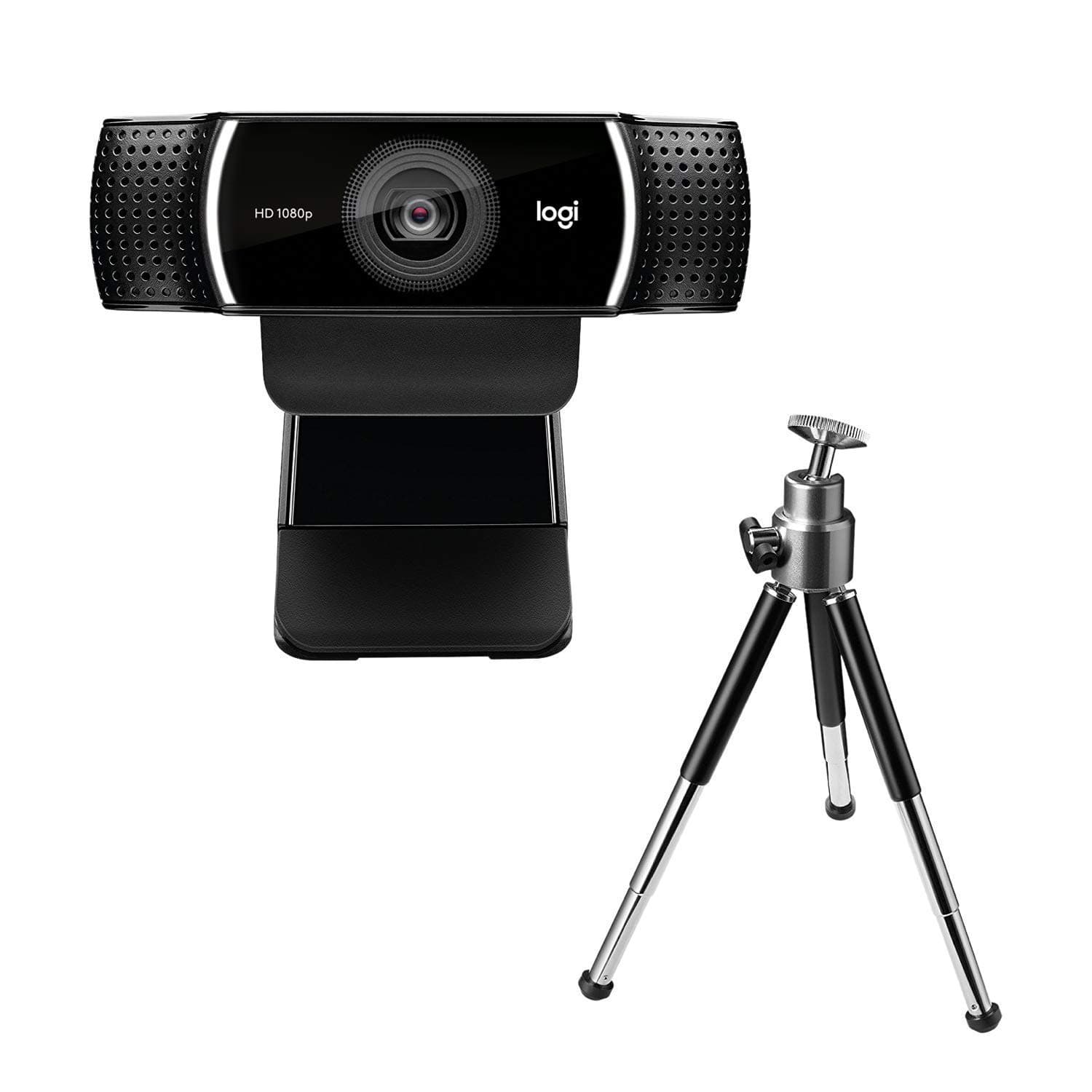 Logitech C922 PRO Webcam mit Stativ, Full-HD 1080p, 78° Sichtfeld, Autofokus, Belichtungskorrektur, H.264-Kompression, USB-Anschluss, Für Streaming via OBS, Xsplit, etc. - Schwarz Angebot bei HelloDeals
