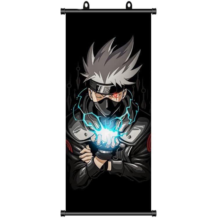 ZPPLD Naruto Poster,Naruto Rollbild,Anime Poster Großes,Hatake Kakashi,Anime Figur Videospiel Scroll,Stoff&Poster für Wanddekoration, 70 * 30cm Kakashi Hatake Angebot bei HelloDeals