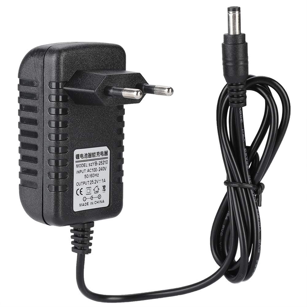 25,2 V 1A Lithium-Akku-Ladegerät Adapter Ersatz, Schnell Ladegerät Li-Ionen-Ladegerät Adapter mit Mehrstufiger Schutz Angebot bei HelloDeals